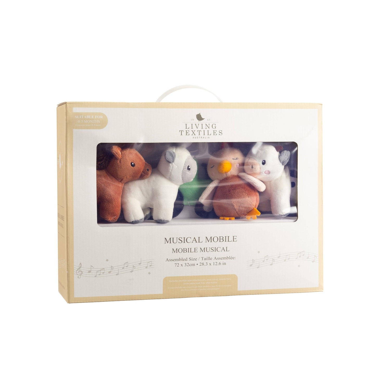 Cotton Knitted Nursery Music Mobile -Tractor Ride