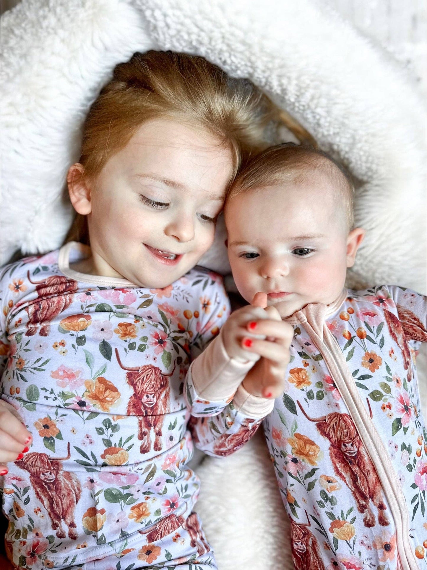 Highland Cow Bamboo Toddler Set: 2T