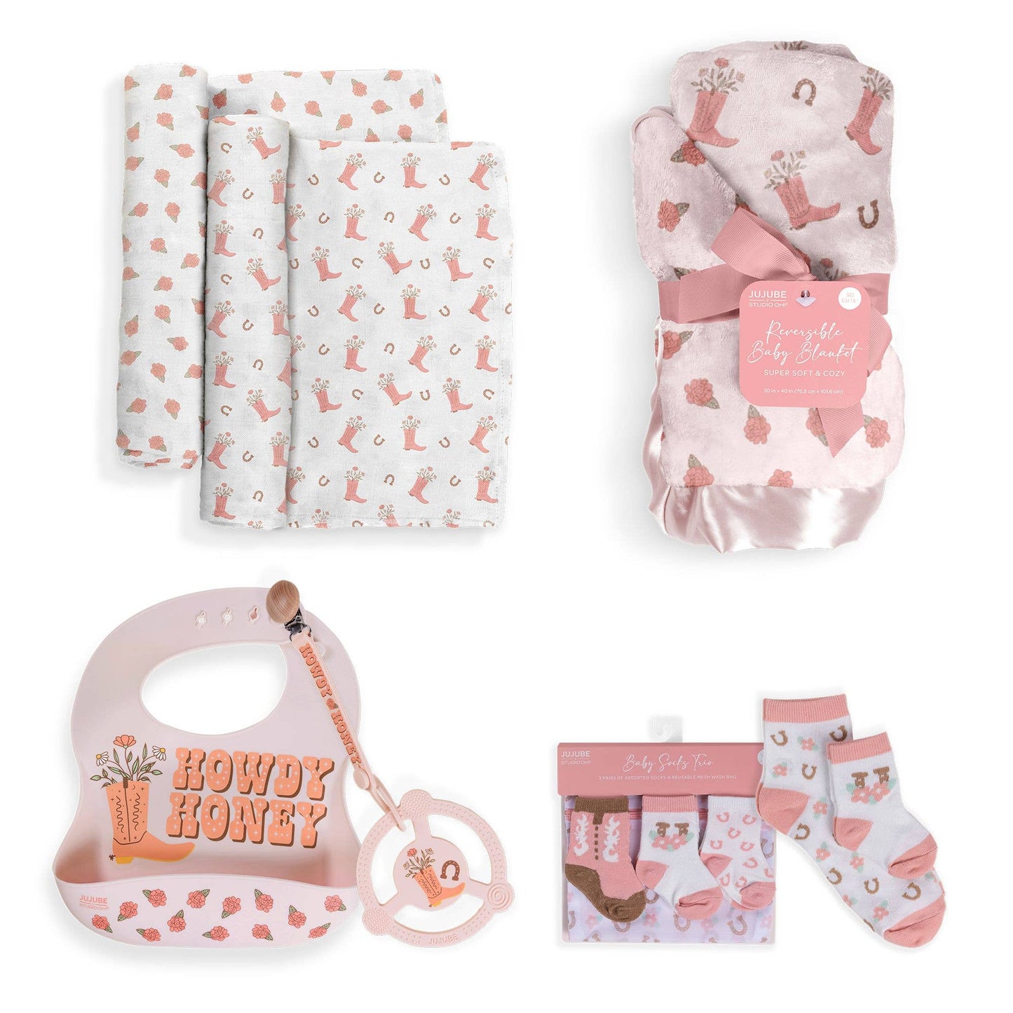 Bloomin’ Boot Collection Baby Socks Trio