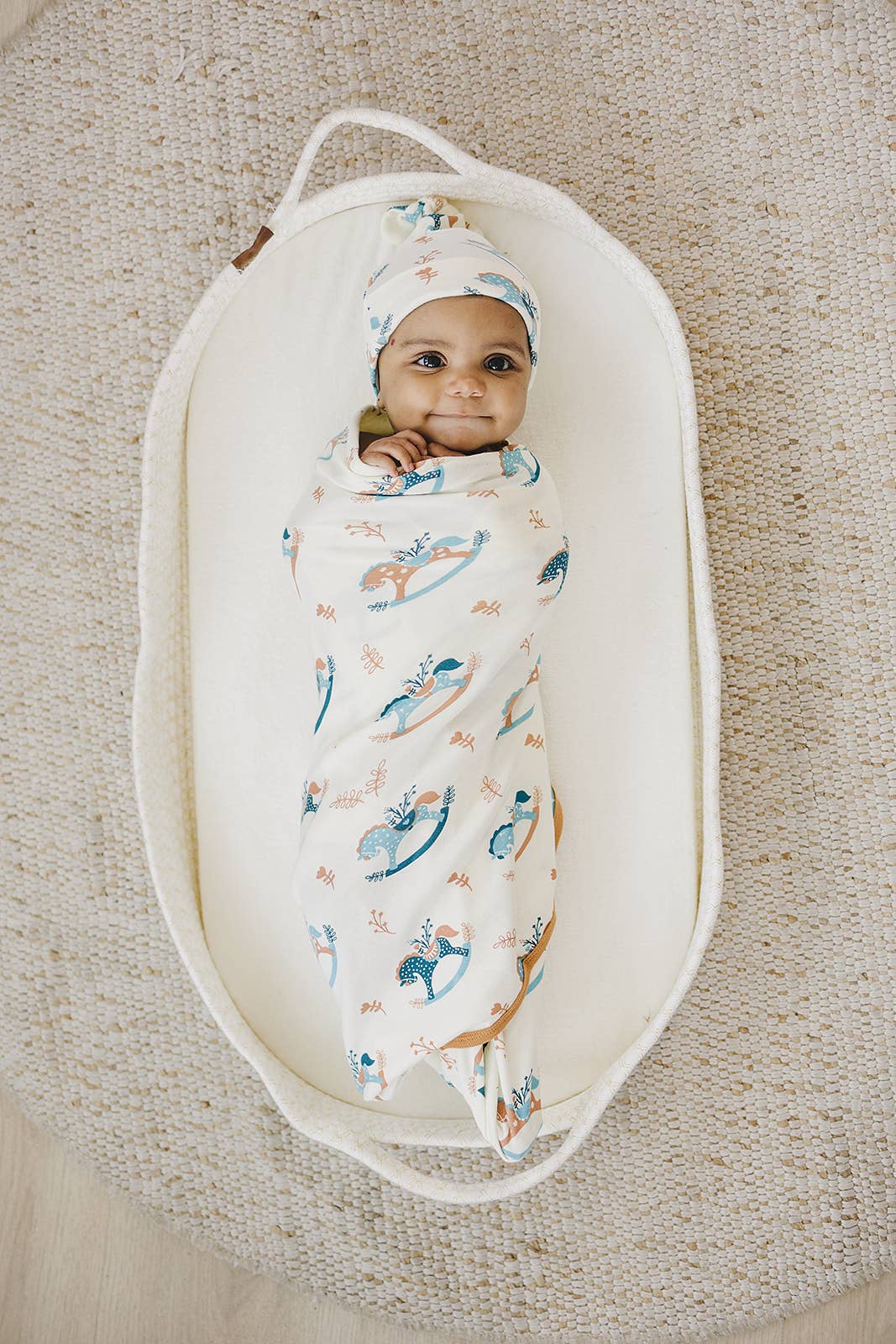 Organic Cotton Hat - Rocking Horse: 3-6