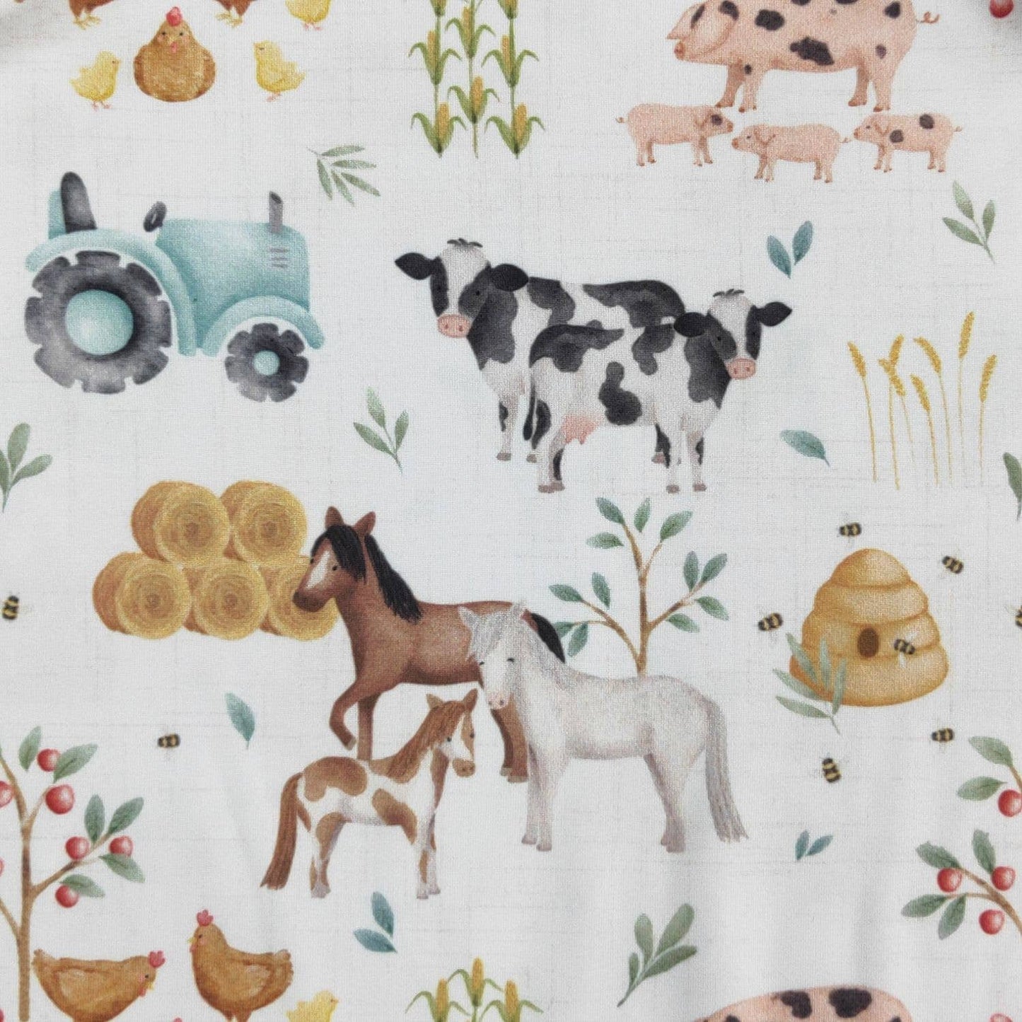 Hobby Farm Baby Romper: 0/6mo