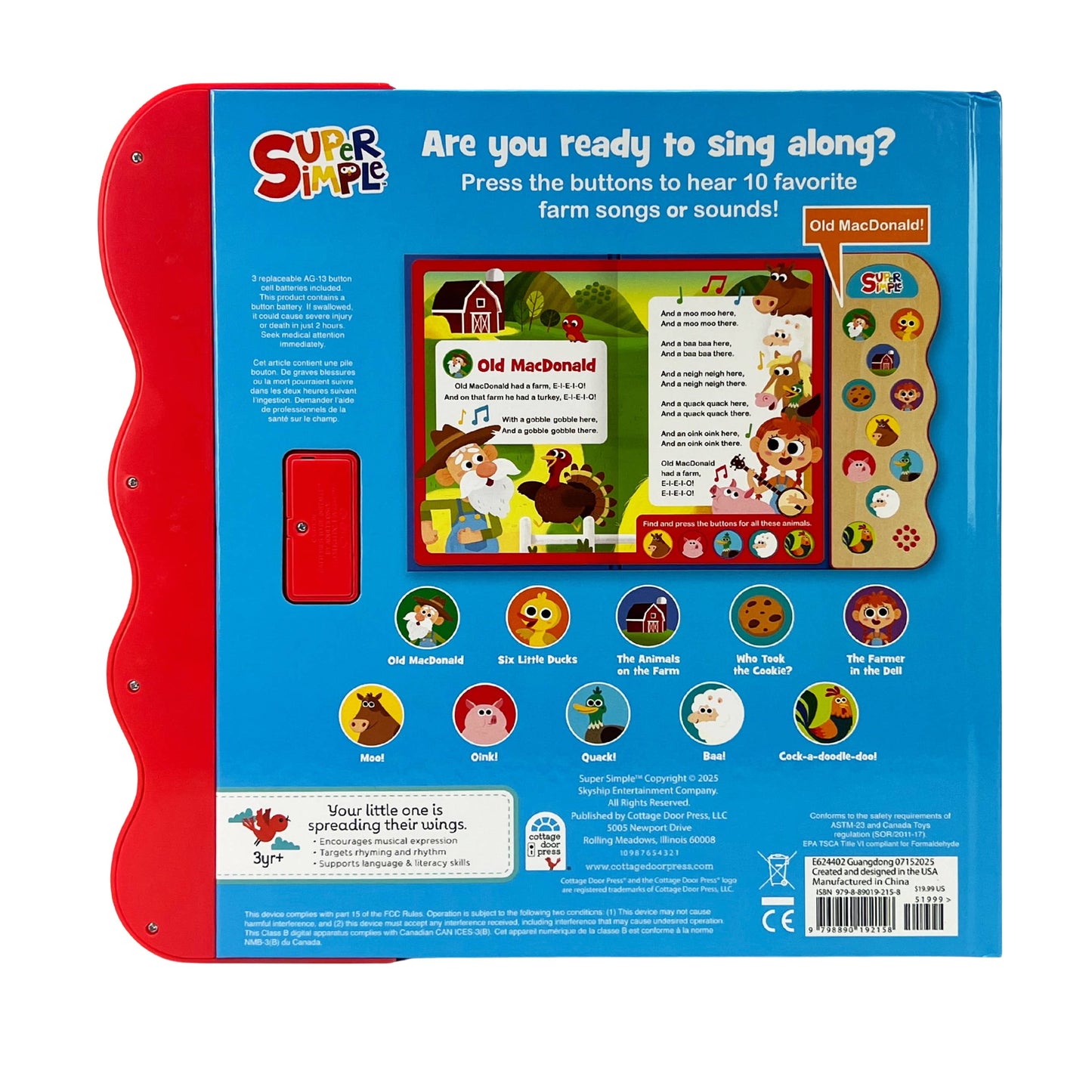 Super Simple Farm Songs – Sing-Along Sound Book