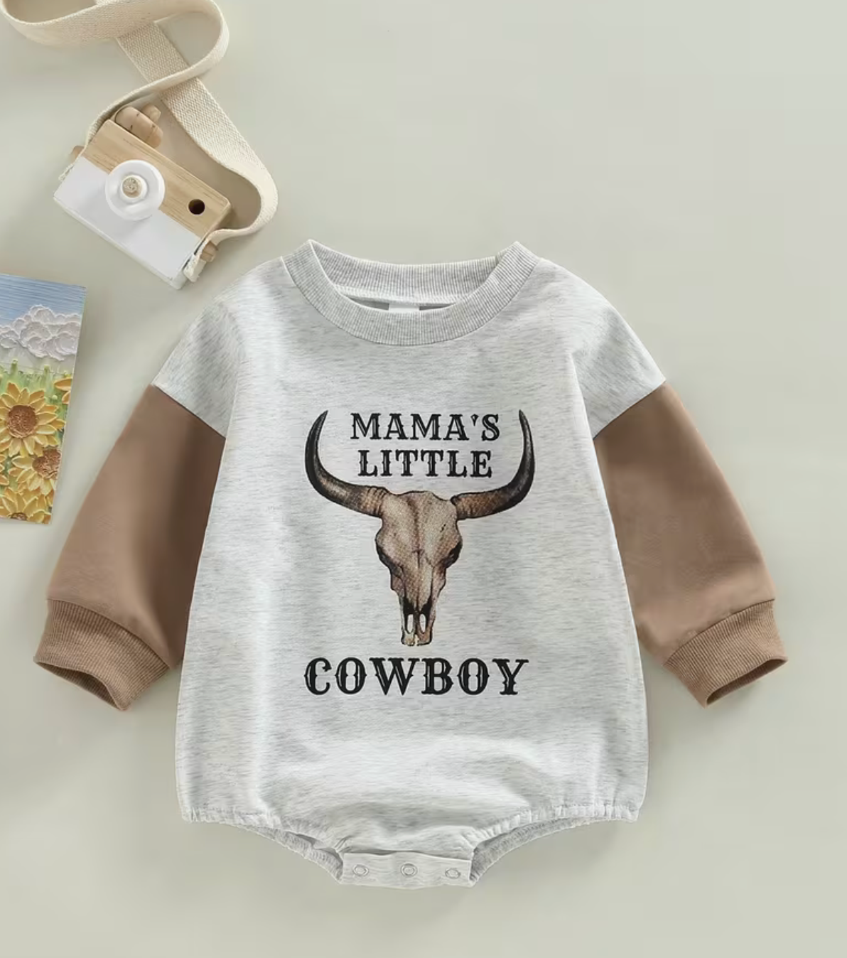 Bull Head Long Sleeve Romper