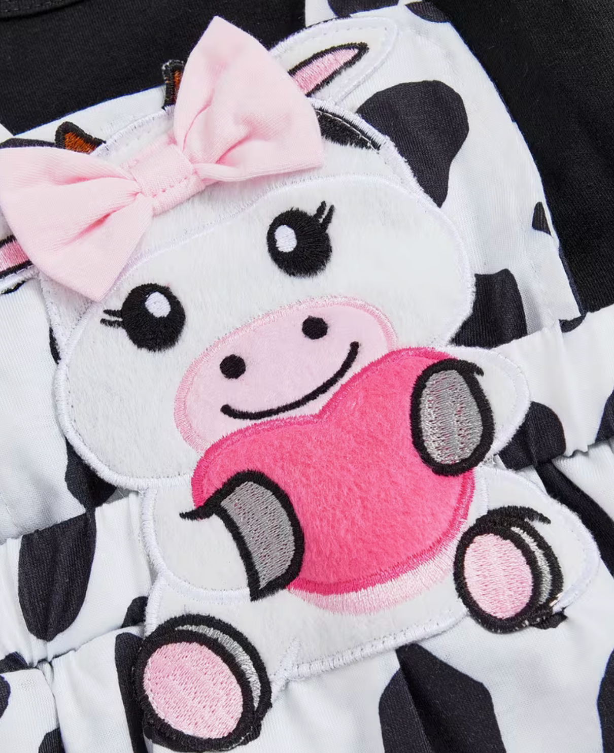 Cowprint Grils Dress Romper