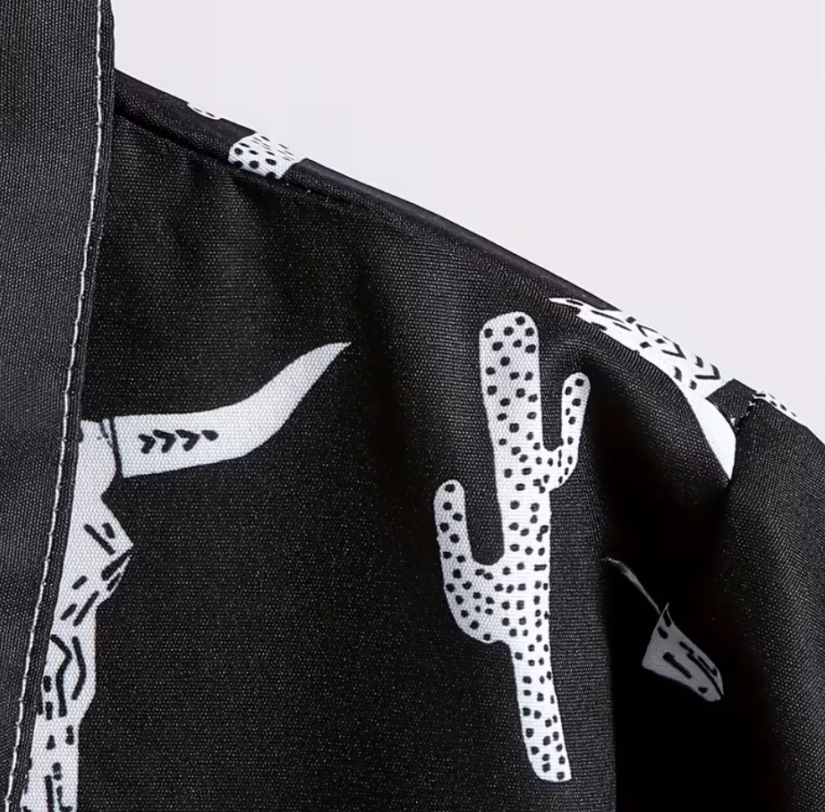 Boys Camp Shirt Black Skull