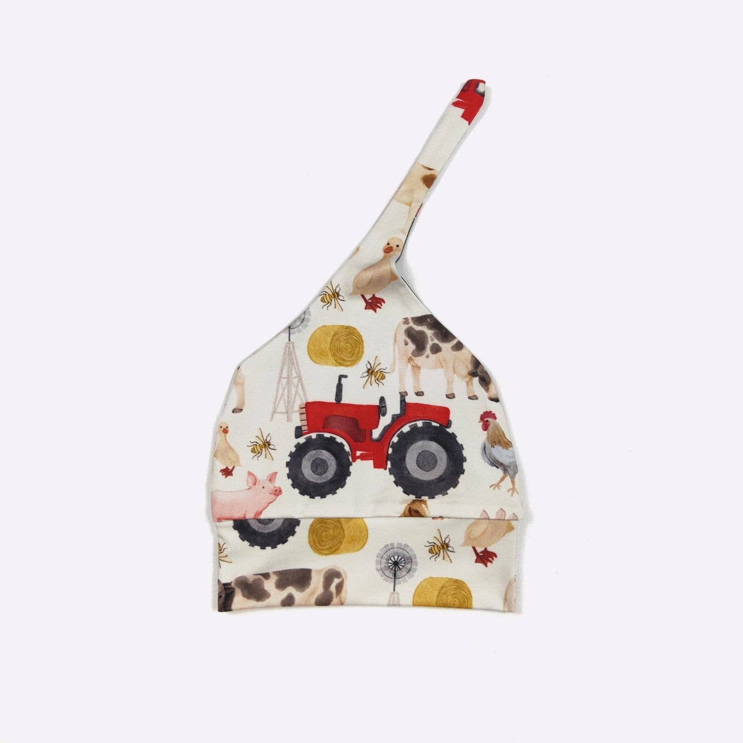 Red Farm Baby Knotted Gown