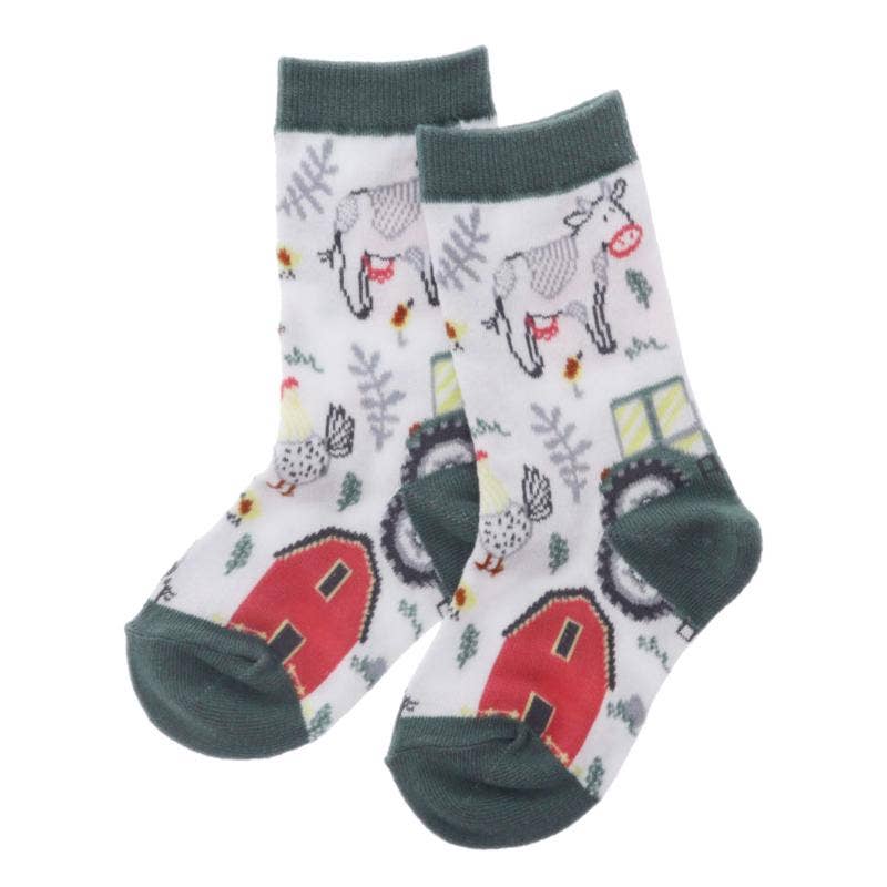Kids Down on the Farm Tall Sock