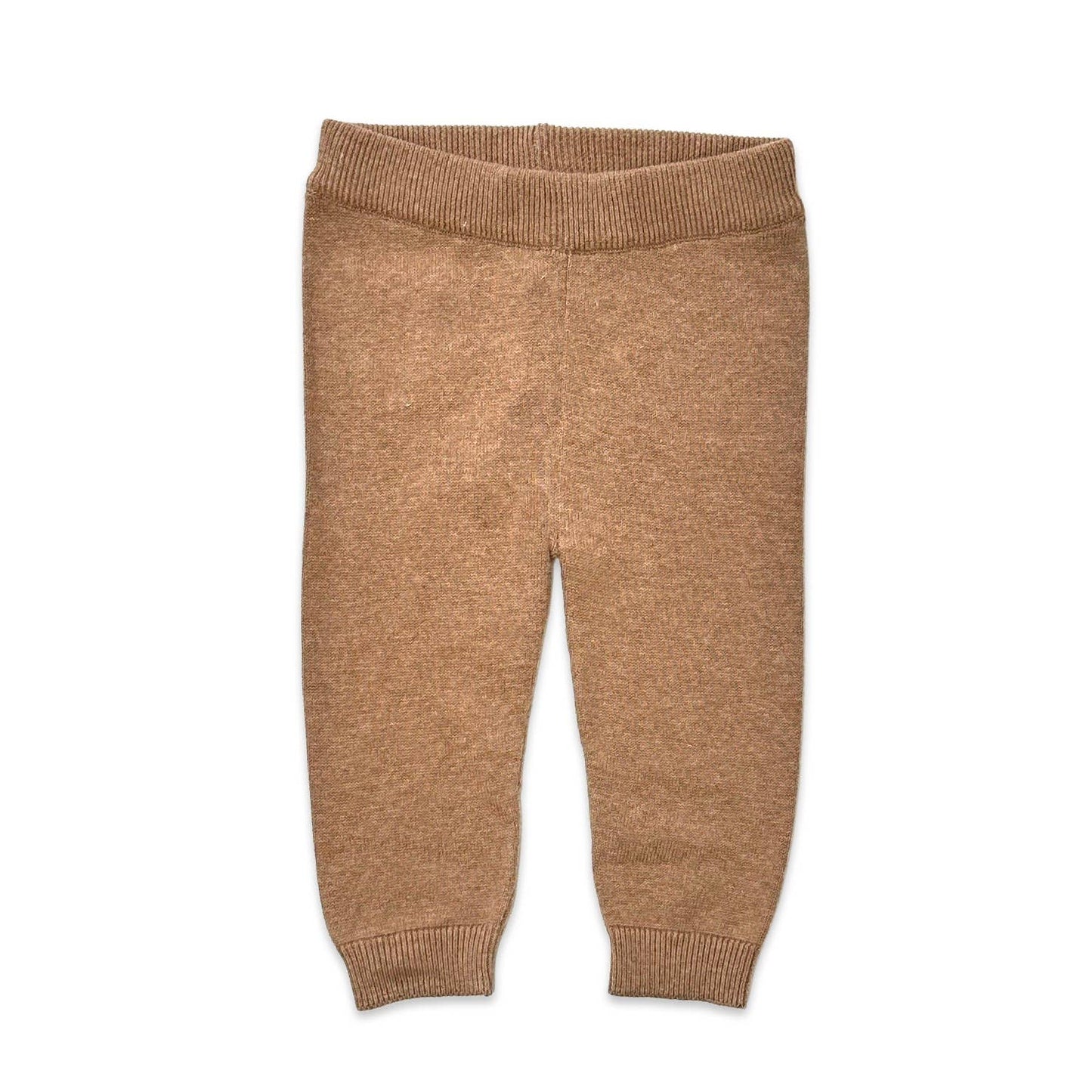 Pocket Sweater Knit Baby Legging Pants (Organic Cotton): Natural / 6-12M