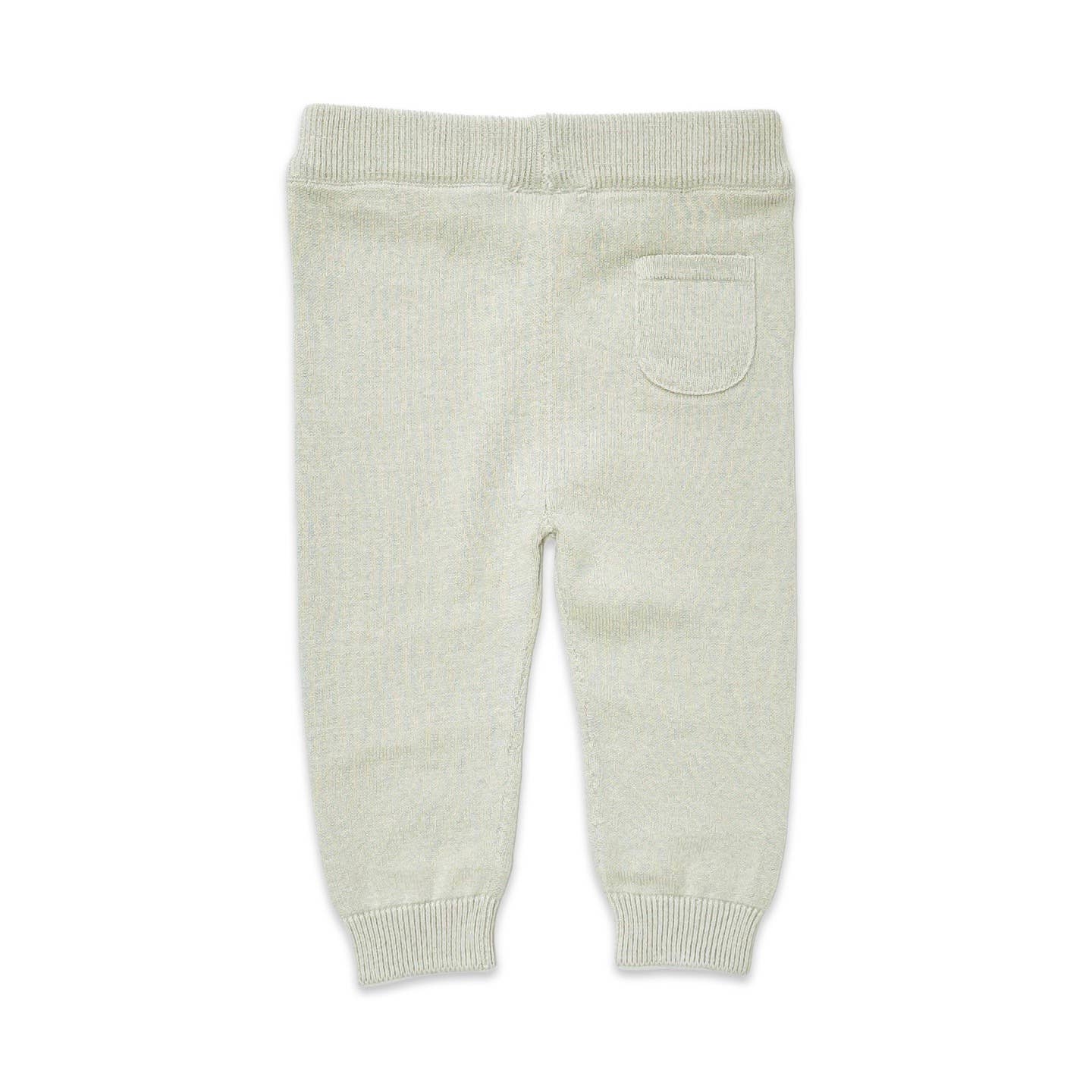 Pocket Sweater Knit Baby Legging Pants (Organic Cotton): Natural / 6-12M