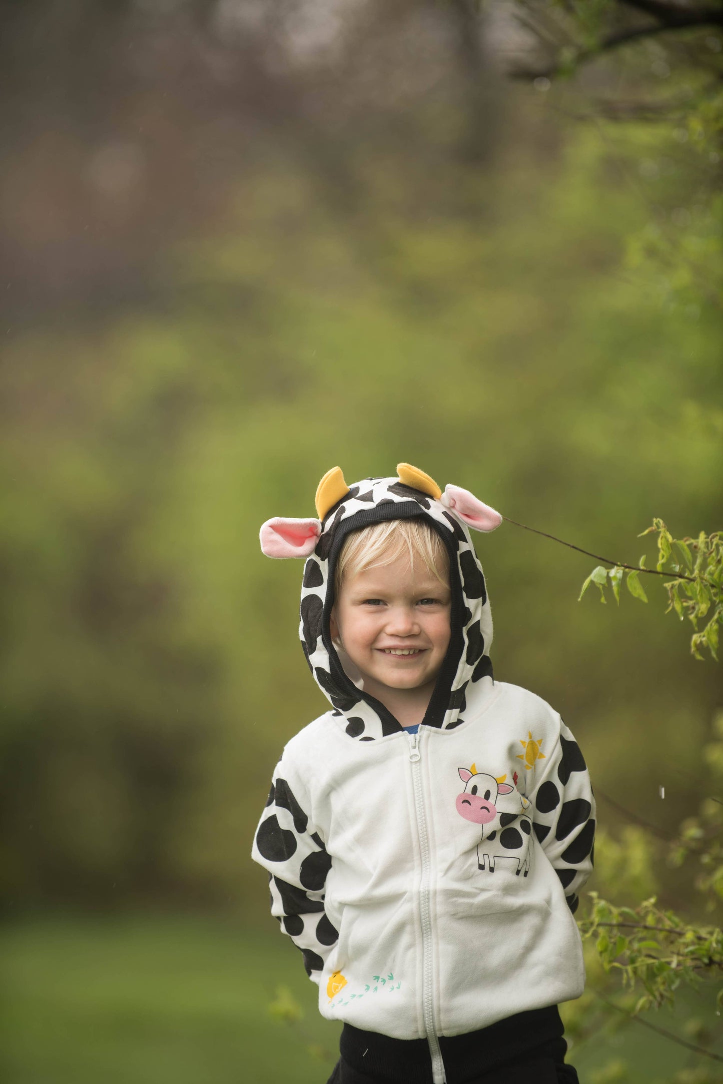Cow Western Toddler and Kids Hoodie: 5