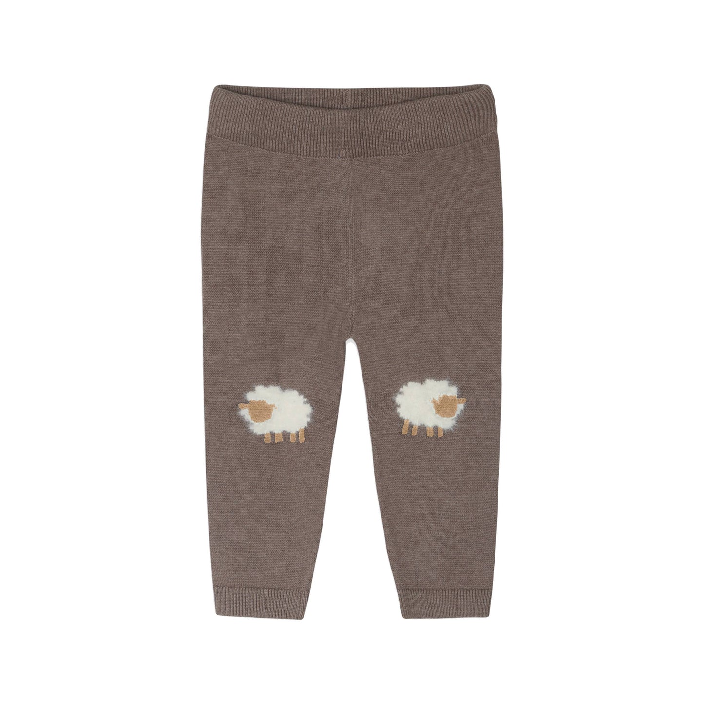 Sheep Jacquard Knit Baby Pullover & Pant SET