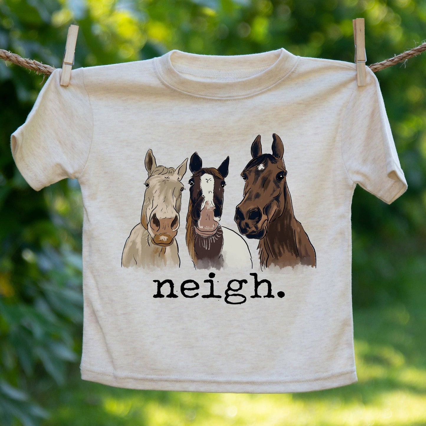 Neigh Country Western Horse Girl Farm Boy Kids Clothing: 2T