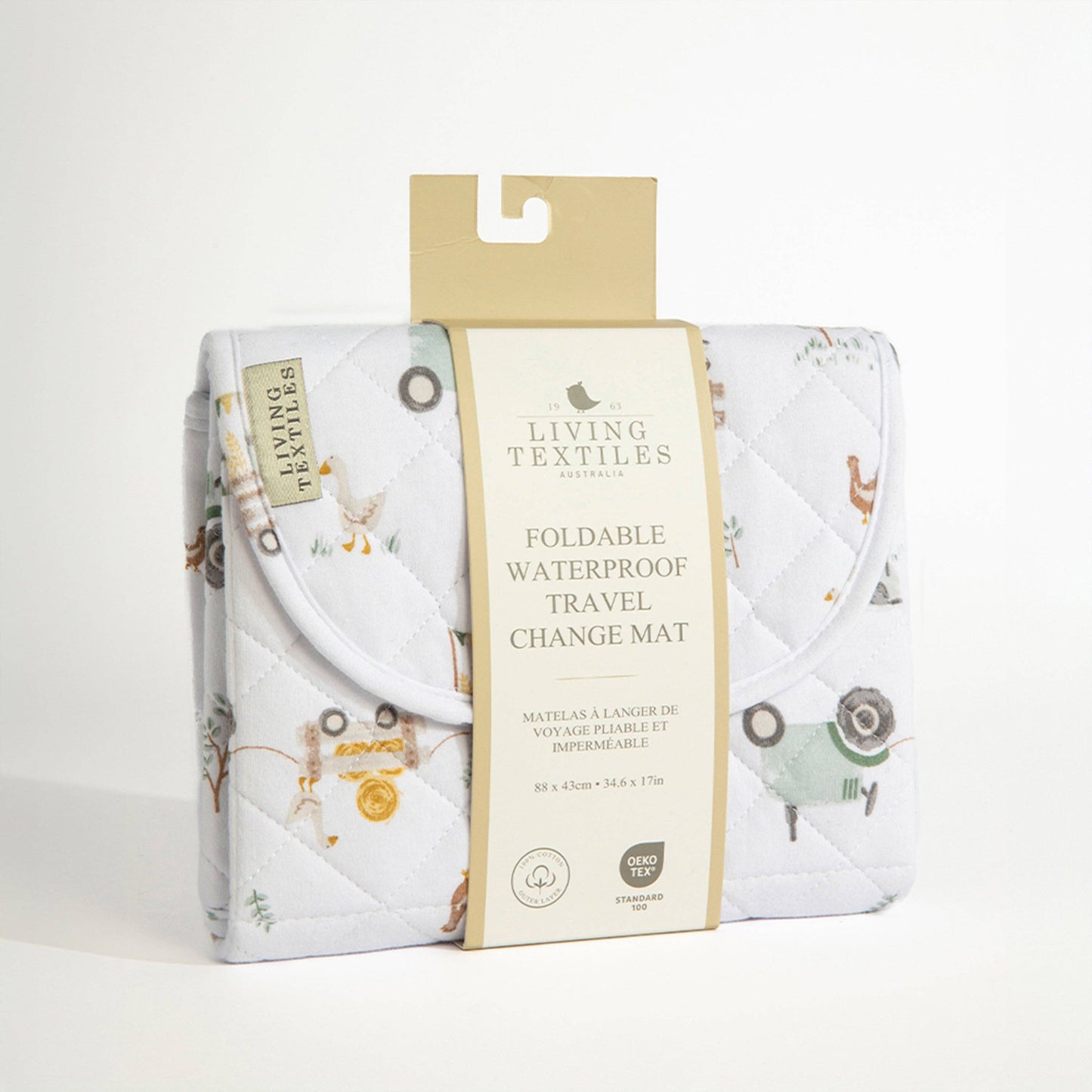 Waterproof Travel Change Mat - Tractor Ride