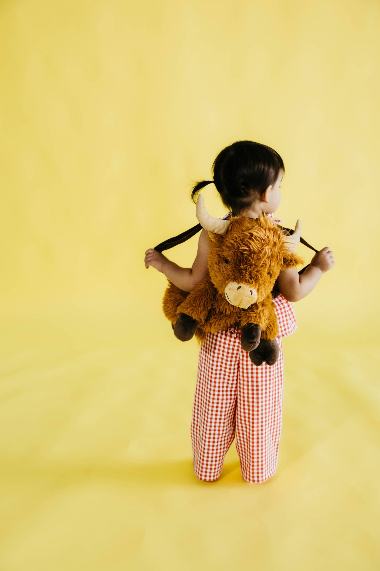 Highland Cow 20" Plush Animal Backpack