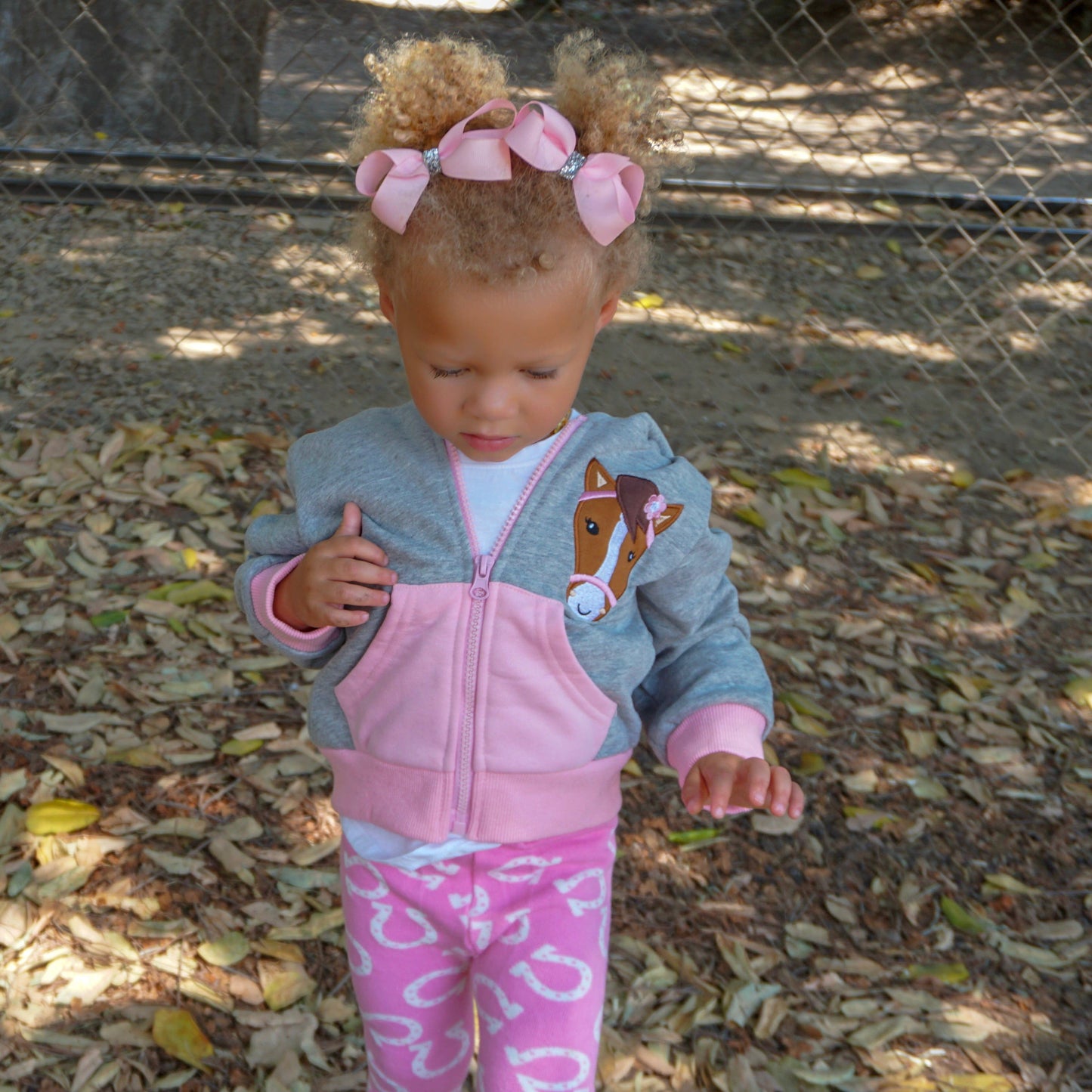 Pink Horse 3D Hoodie Toddler and Kids Western: 3T