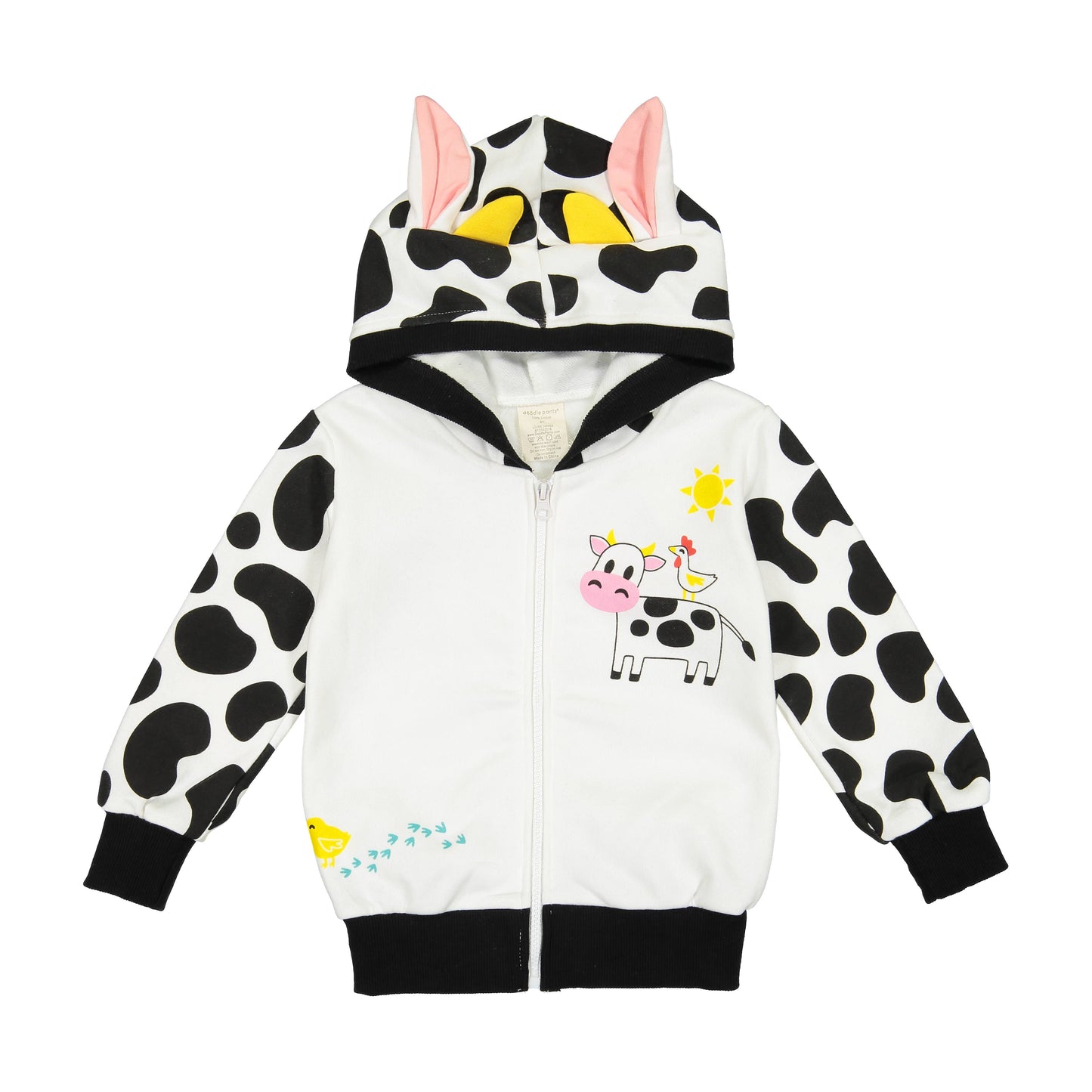 Cow Western Toddler and Kids Hoodie: 5