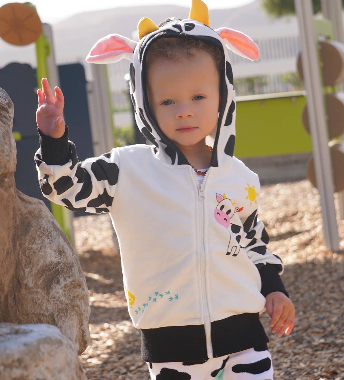 Cow Western Toddler and Kids Hoodie: 5