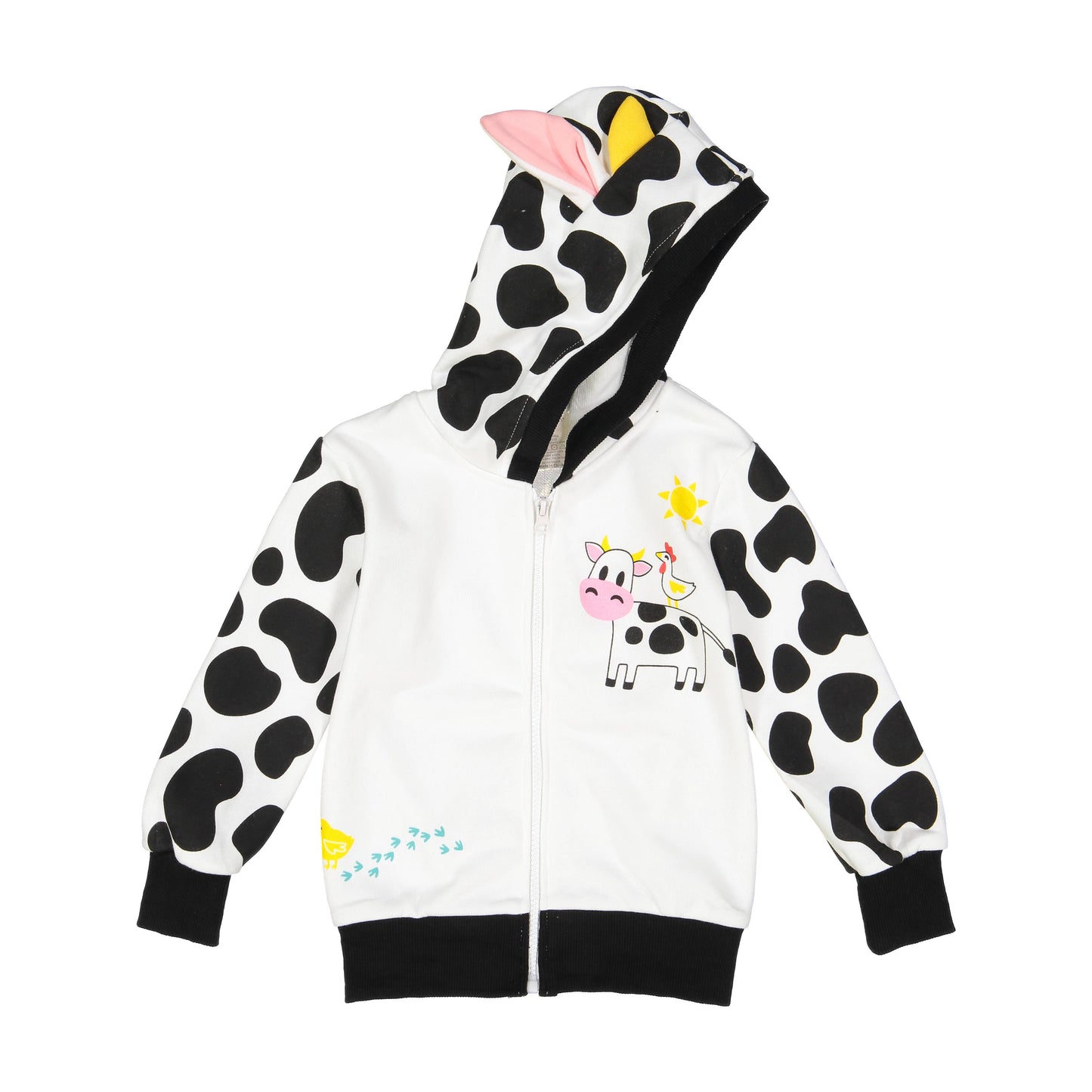 Cow Western Toddler and Kids Hoodie: 5