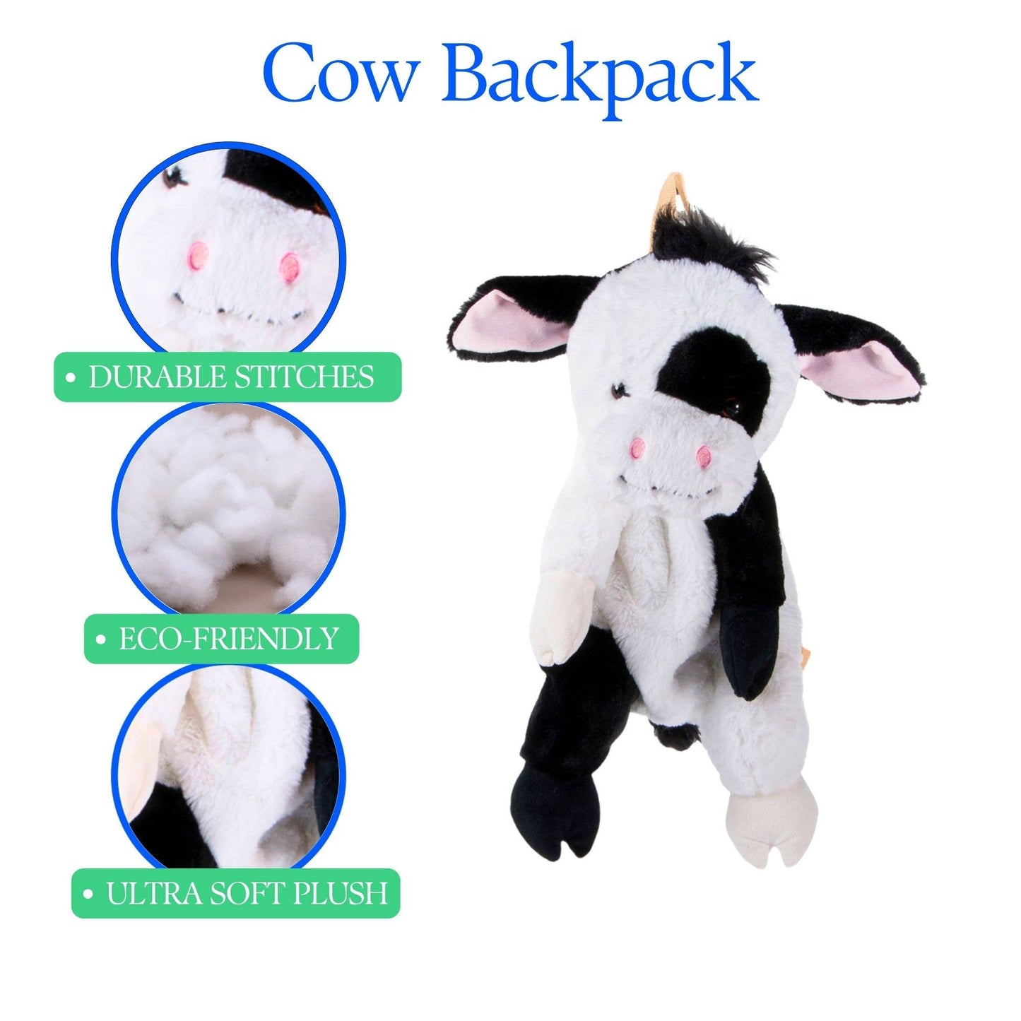 Cow 20"  Plush Animal Backpack