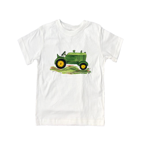 Cotton Tee Shirt 412 Green Tractor: 4 Y