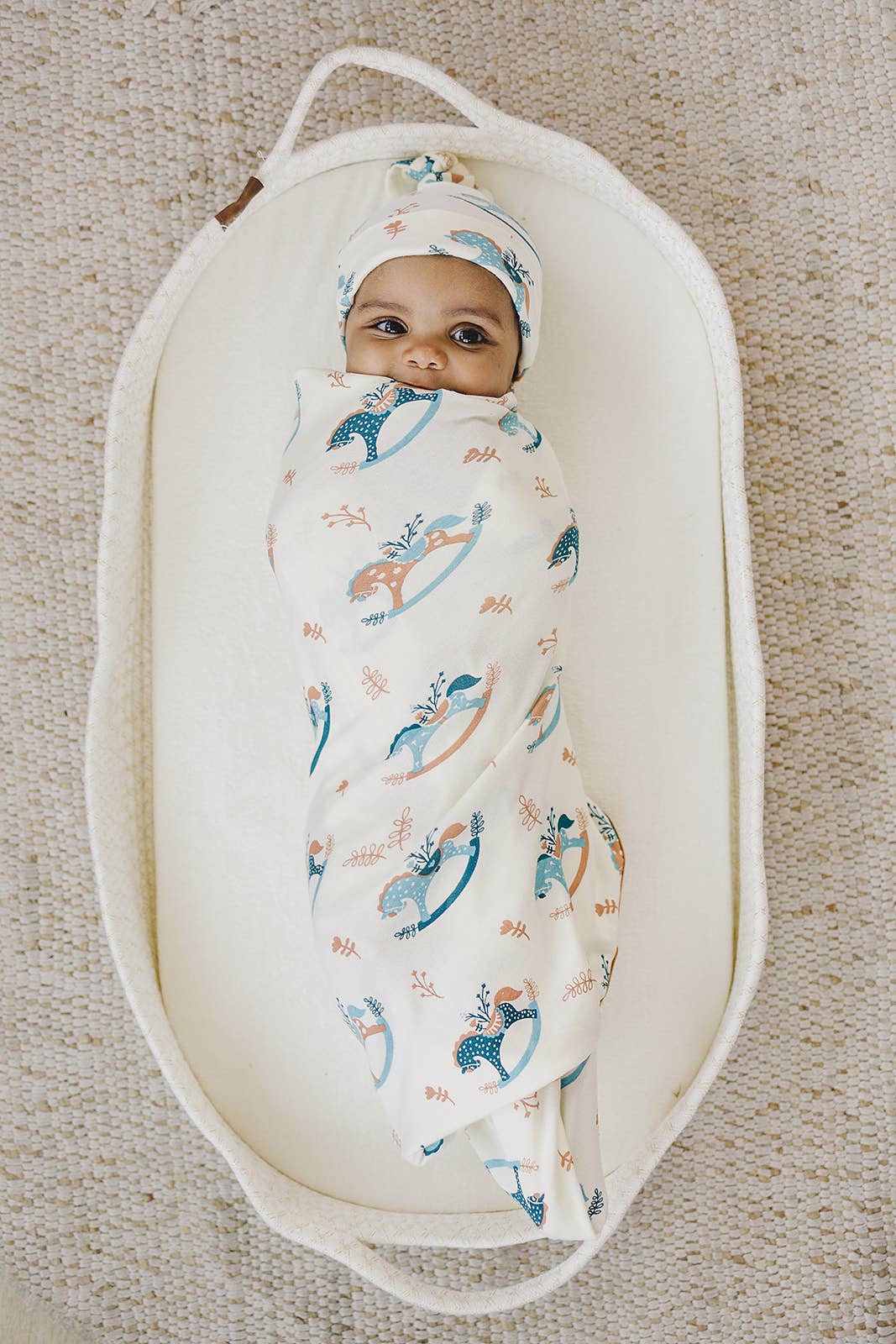 Organic Cotton Hat - Rocking Horse: 3-6