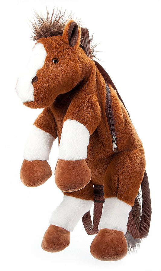 Horse 20"  Plush Animal Backpack