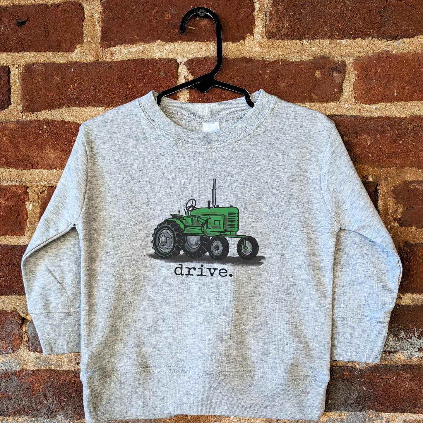 "Drive" Green Tractor Farm Kid Western Country Boy Clothing: Youth XS (4-6)