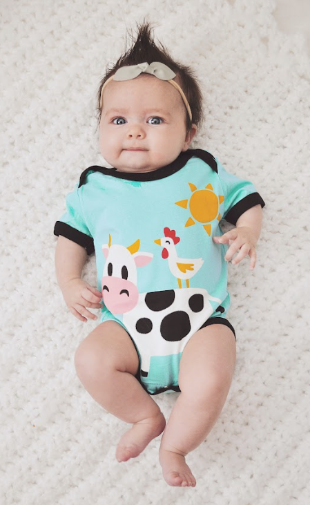 Cow Bodysuit - Western Toddler and Baby Clothing: 12M