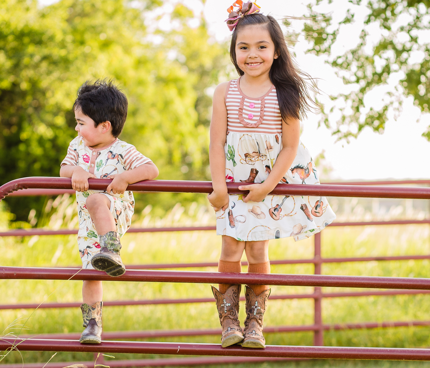 Baby Cream Horses Playsuit: Cream / 12M