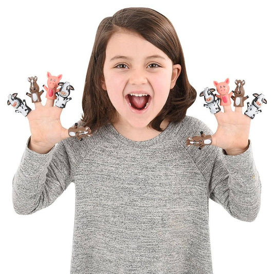 FARM ANIMAL FINGER PUPPETS LLB Kids Toys