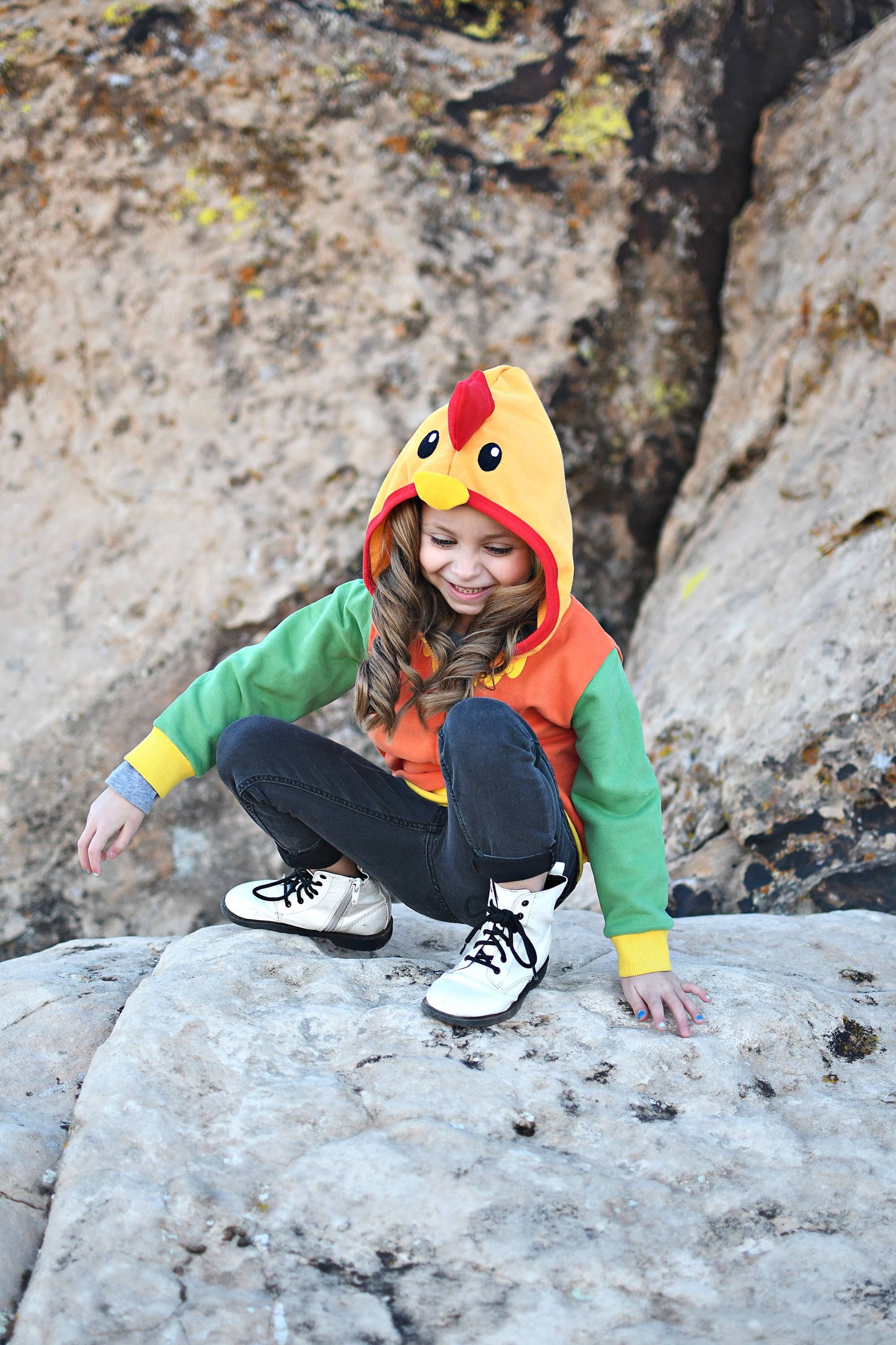 Rocket the Rooster Toddler and Kids Western 3D Hoodie: 18M