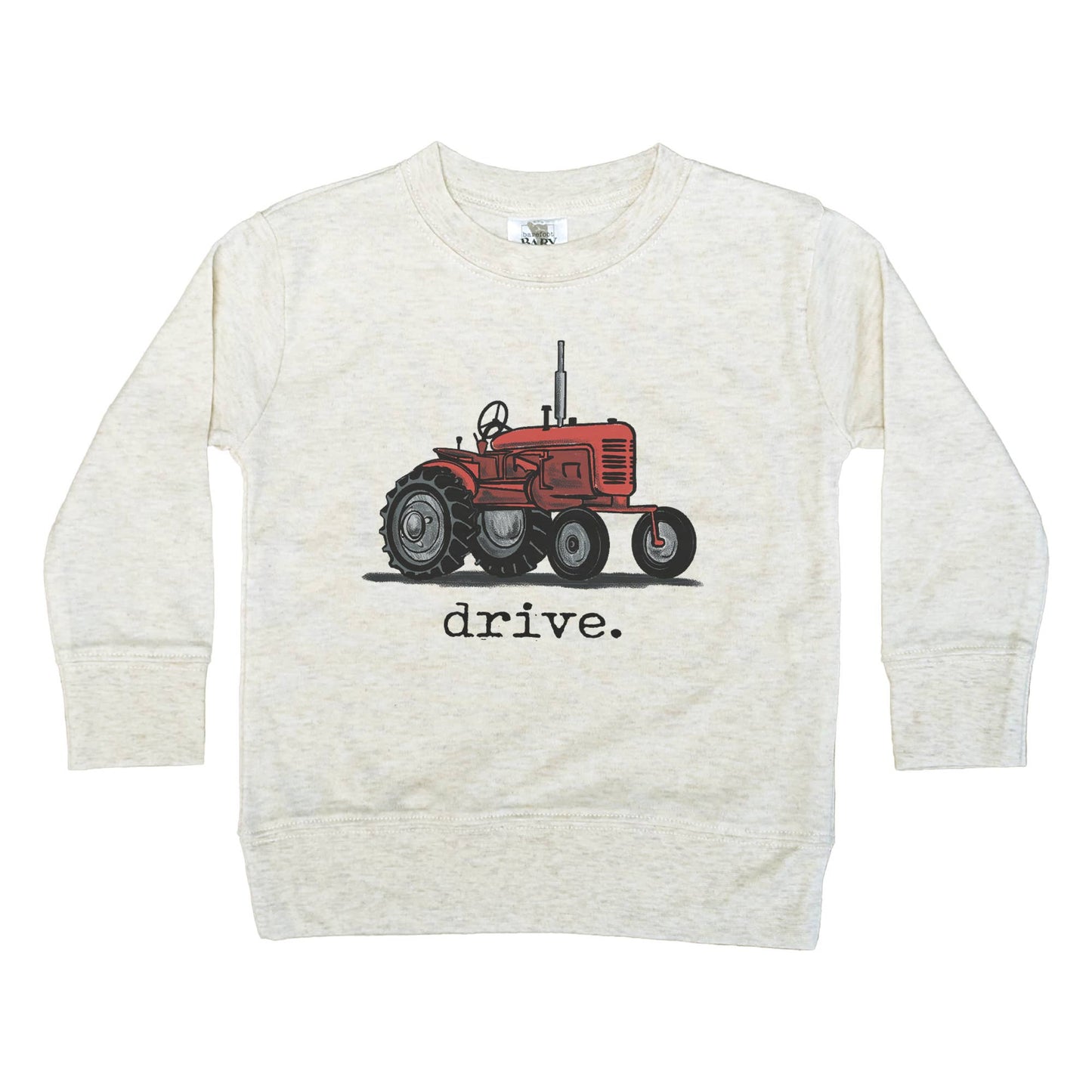 "Drive" Red Tractor Farm Kid Country Western Toddler Clothes: 2T