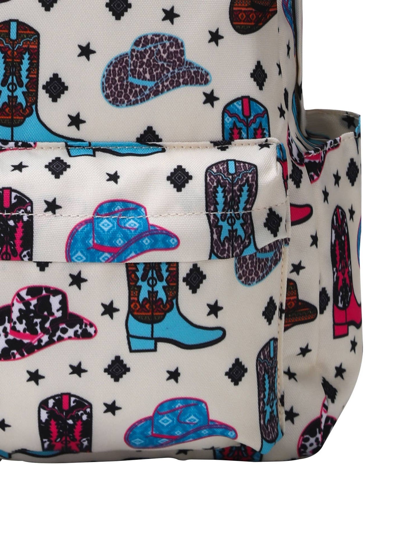 Western Kids Hat Boots Print Bag