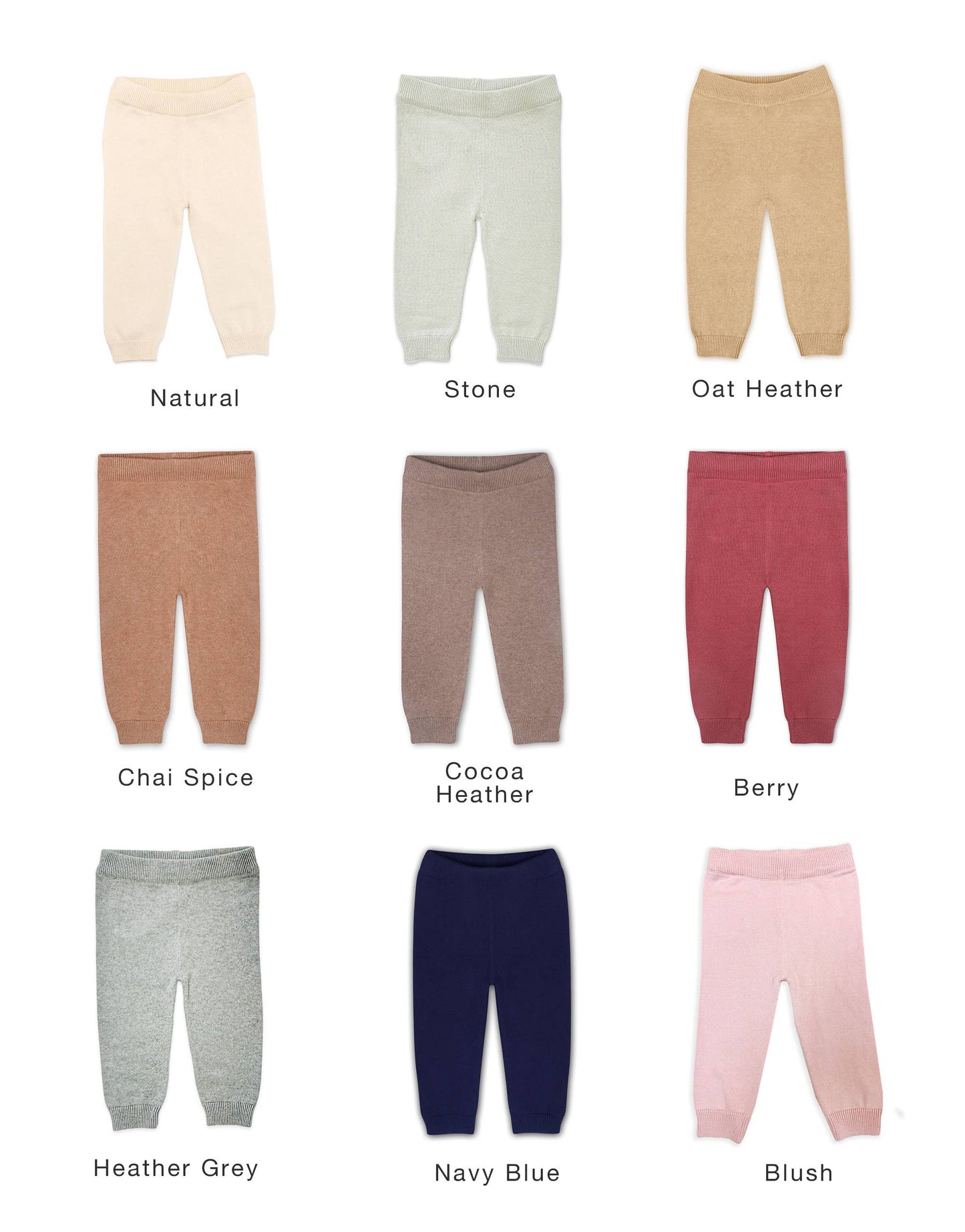 Pocket Sweater Knit Baby Legging Pants (Organic Cotton): Natural / 3-6M