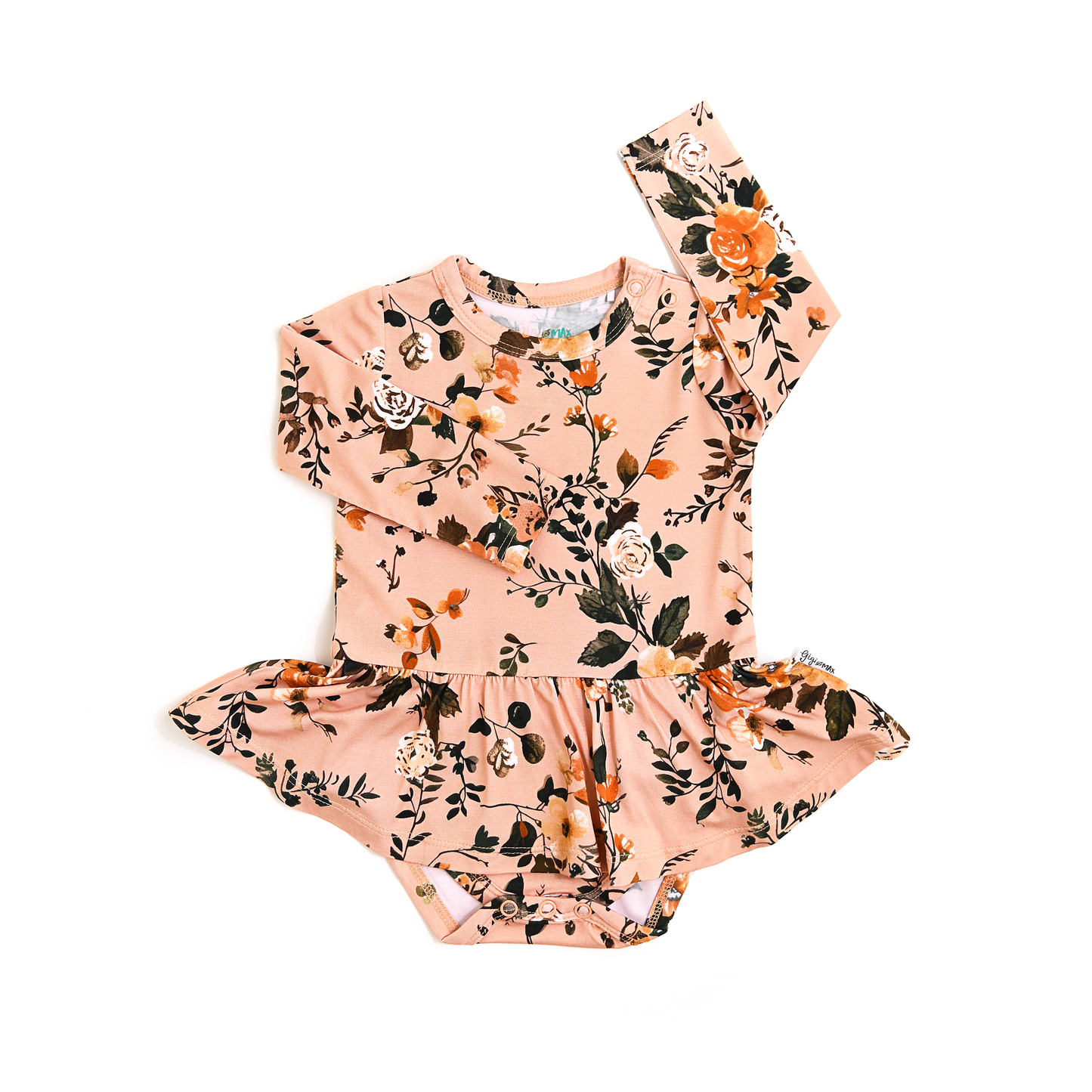Flora Light Pink TUTU Bamboo Floral Baby Clothes Dress
