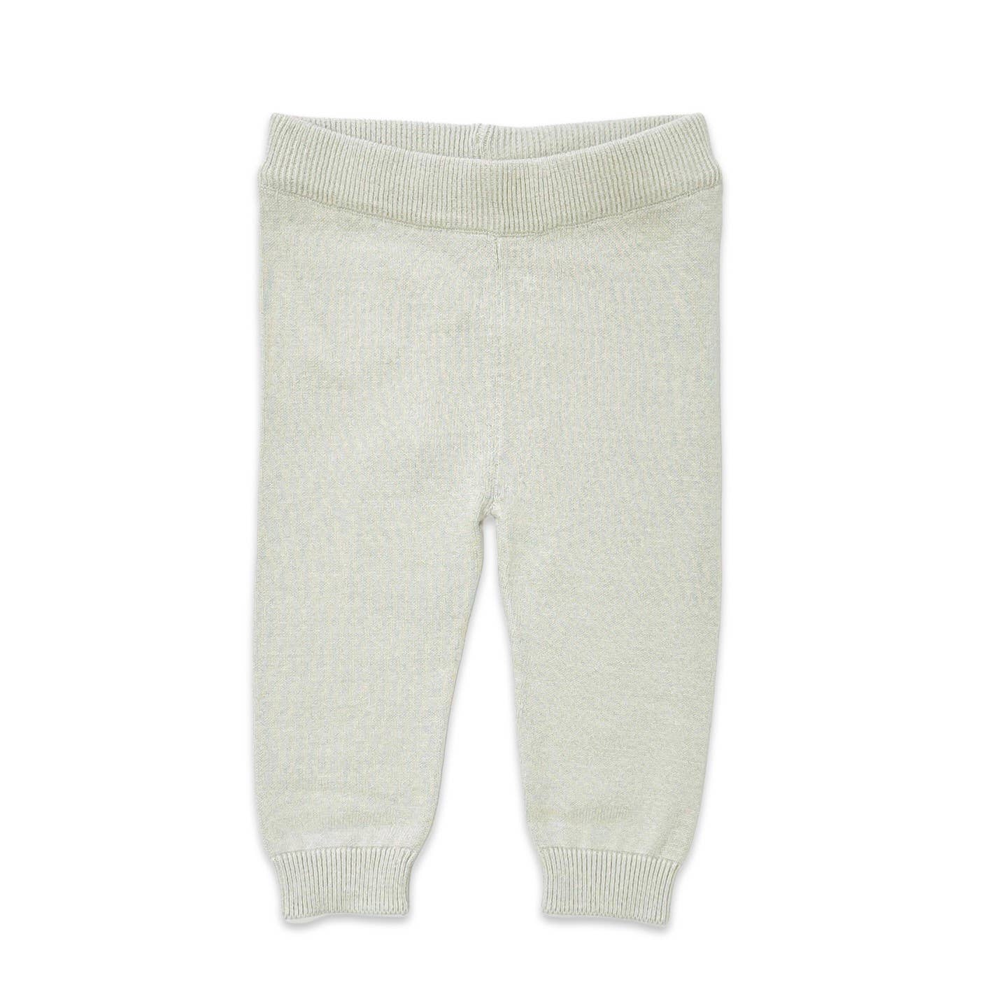 Pocket Sweater Knit Baby Legging Pants (Organic Cotton): Natural / 12-18M