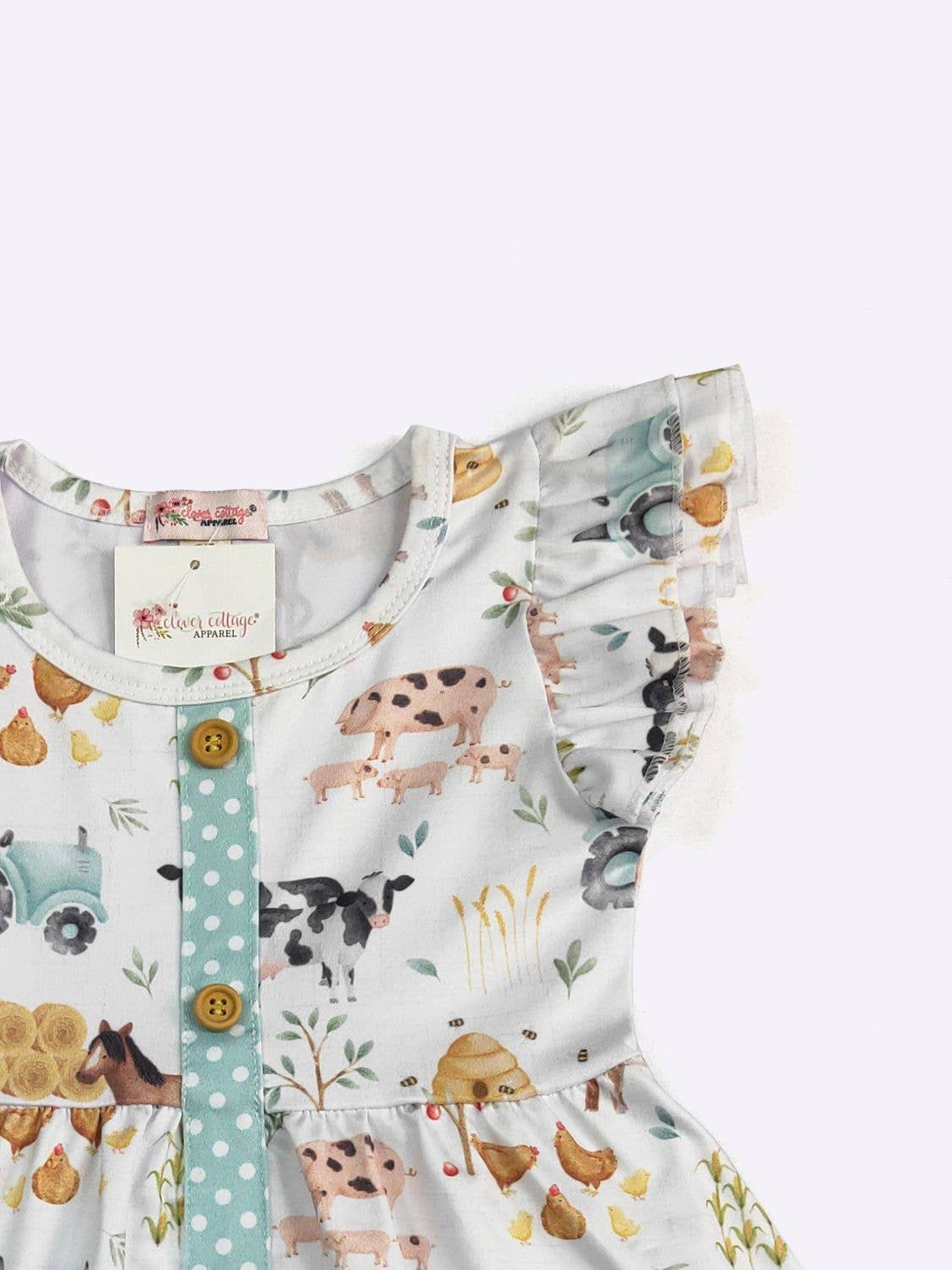 Hobby Farm Fall Girls Dress: 4t