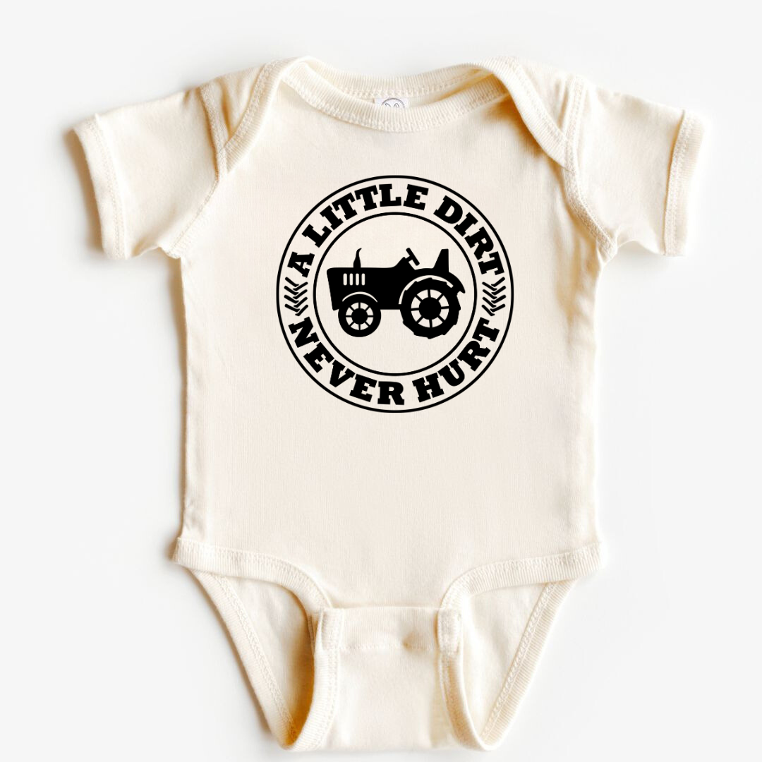 A Little Dirt Never Hurt Long Sleeve Bodysuit