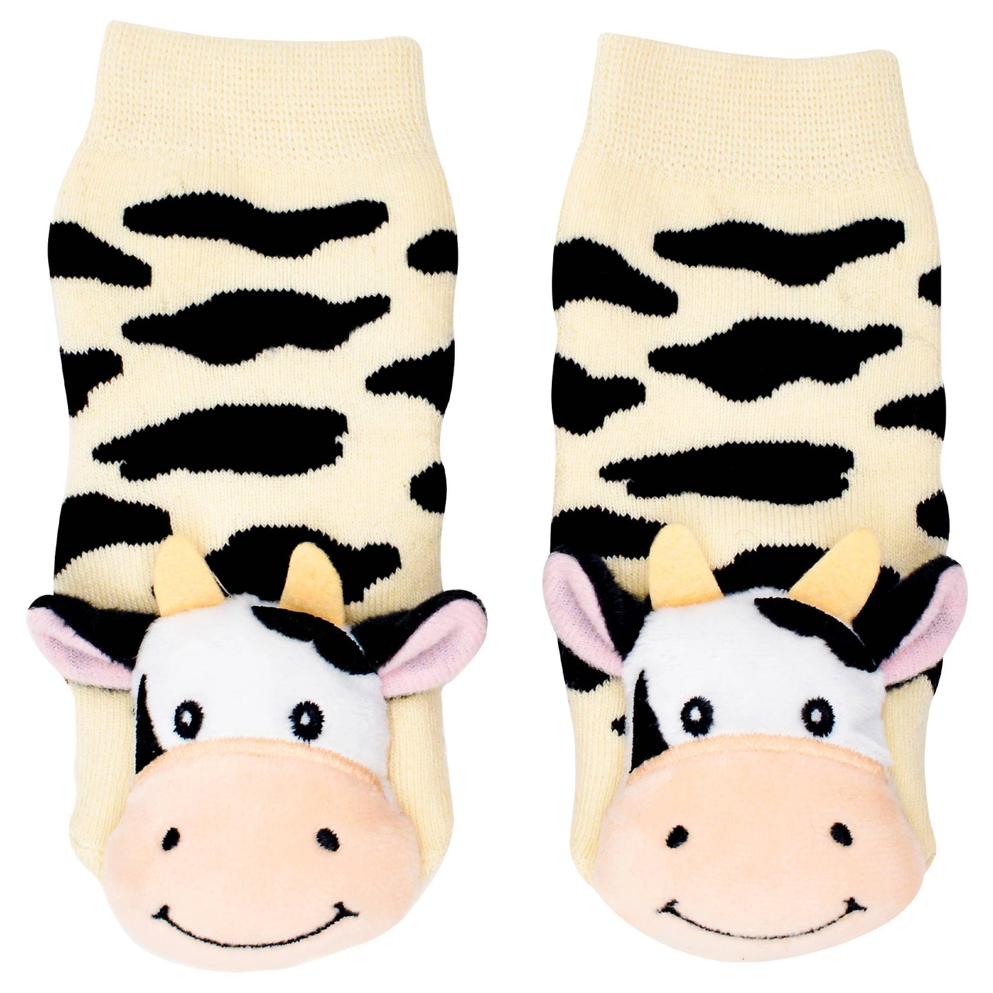 Bella The Cow Boogie Toes - Baby Rattle Socks: 1 - 2 Y