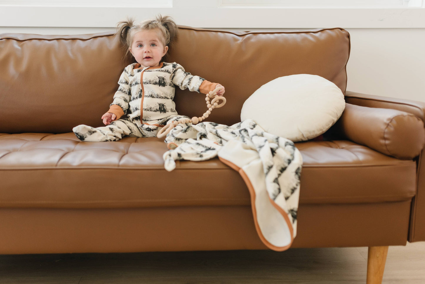 Organic Cotton Blanket - Highland Cow: Default