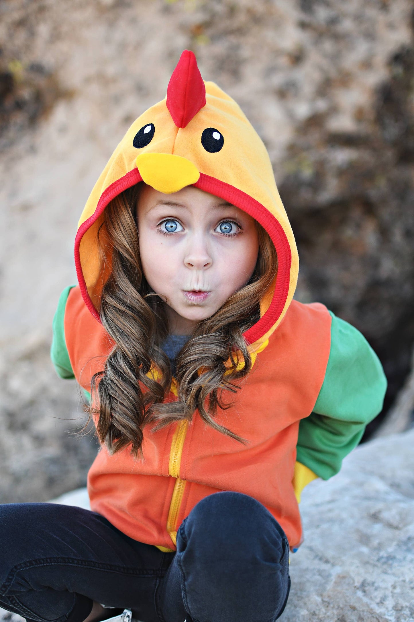 Rocket the Rooster Toddler and Kids Western 3D Hoodie: 18M