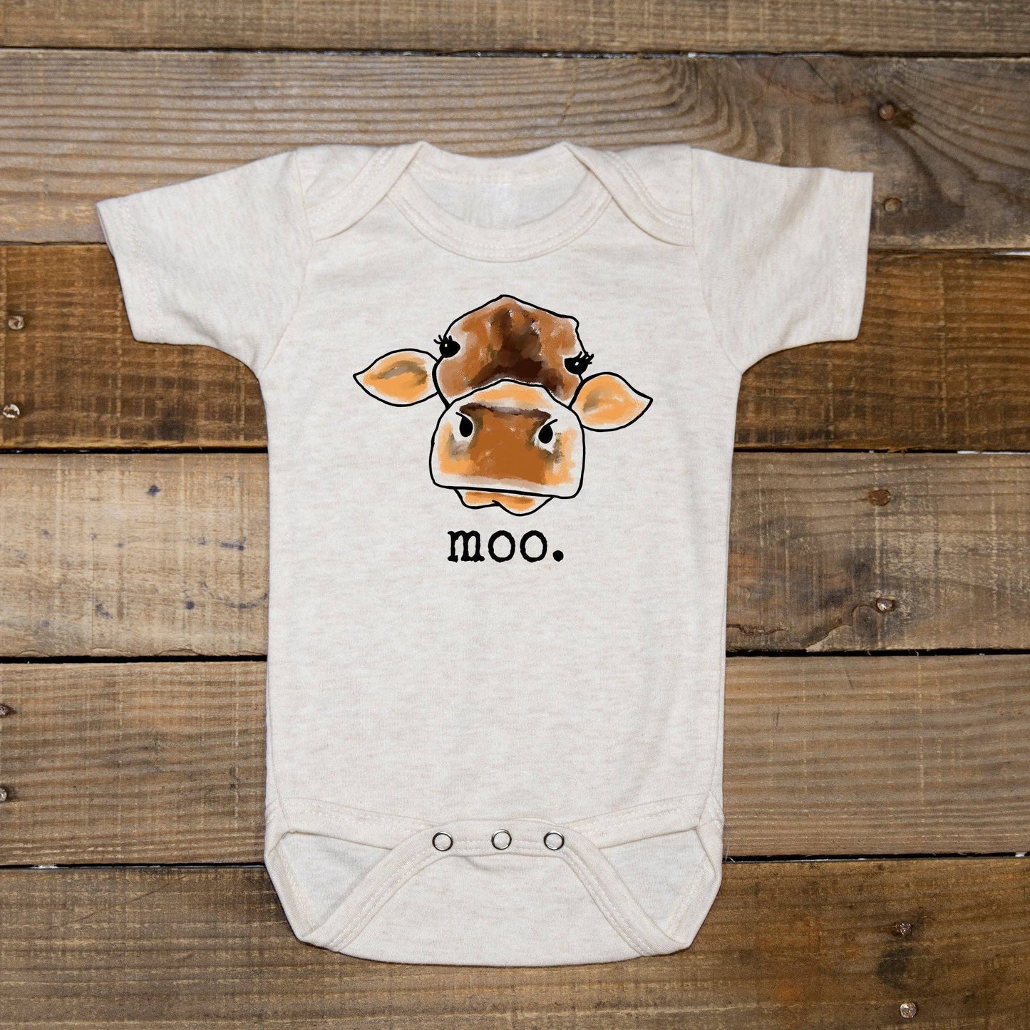 MOO Cow Farm Country Western Newborn Boutique Baby Clothing: 3-6M / Long sleeves