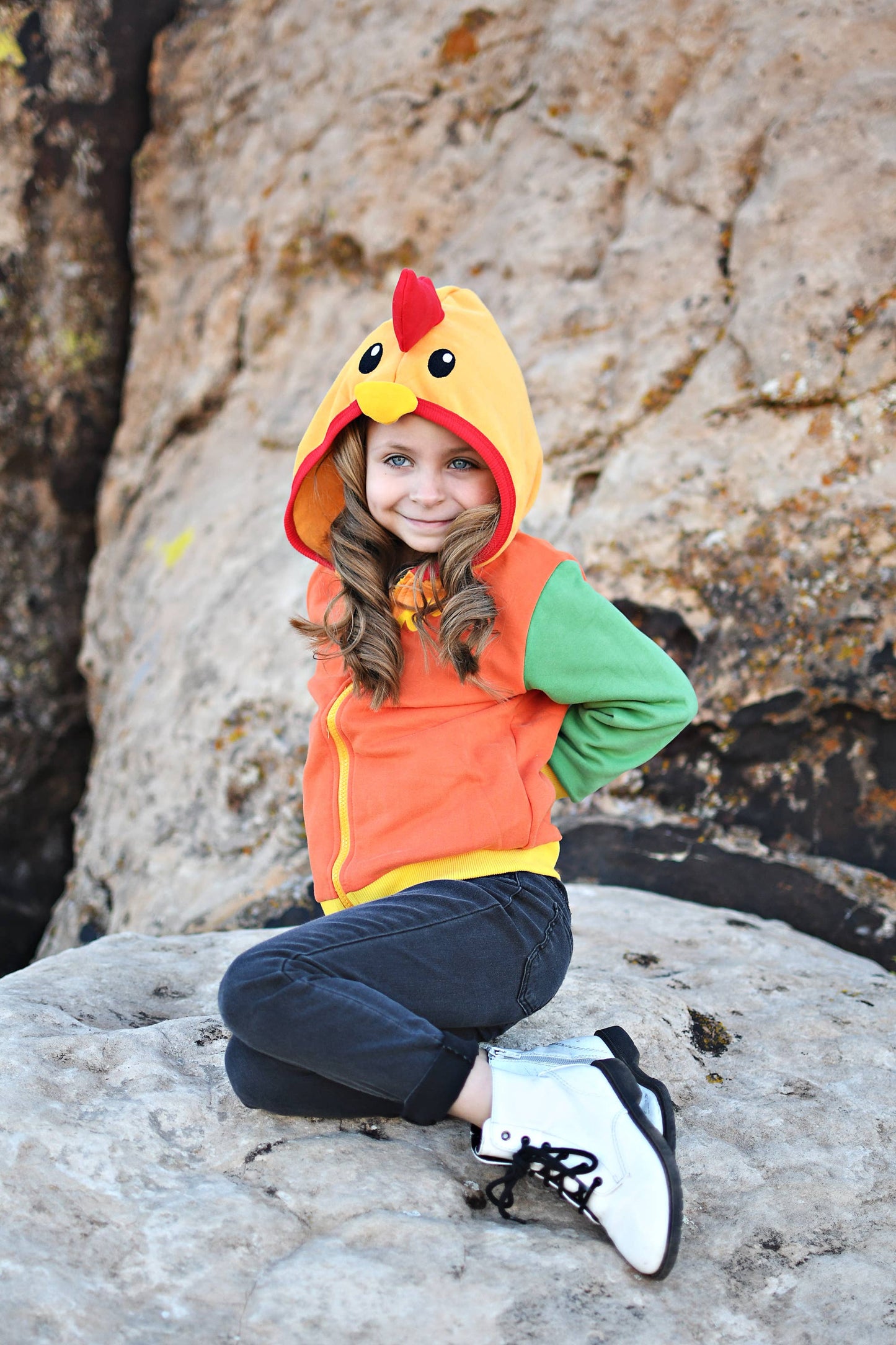Rocket the Rooster Toddler and Kids Western 3D Hoodie: 18M