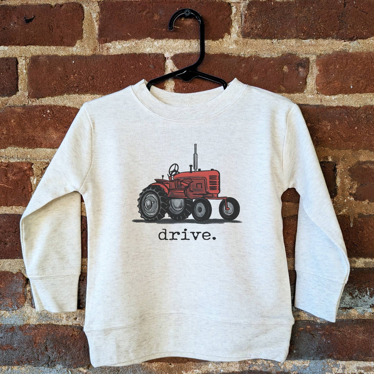 "Drive" Red Tractor Farm Kid Country Western Toddler Clothes: 4T