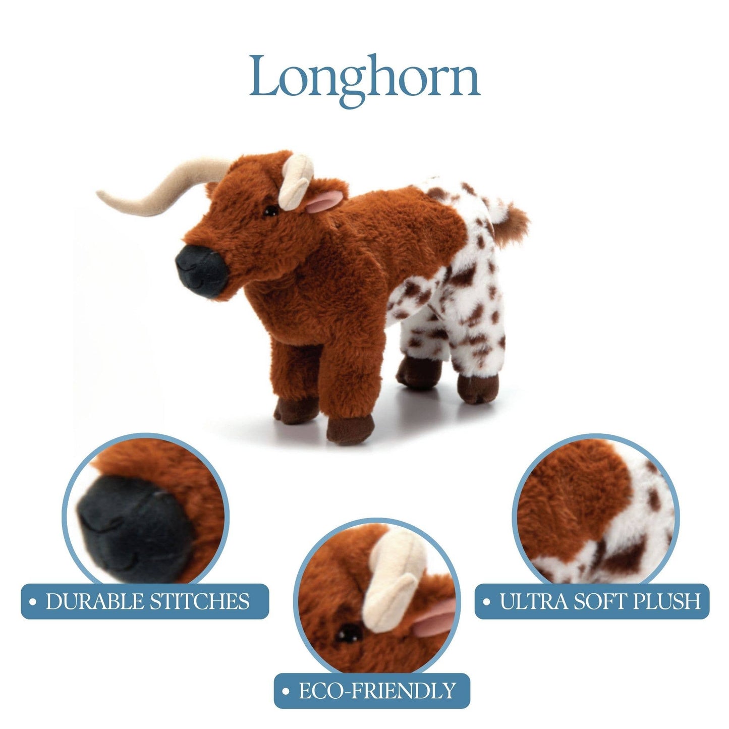 12" (30cm) Wild Onez Longhorn Cow