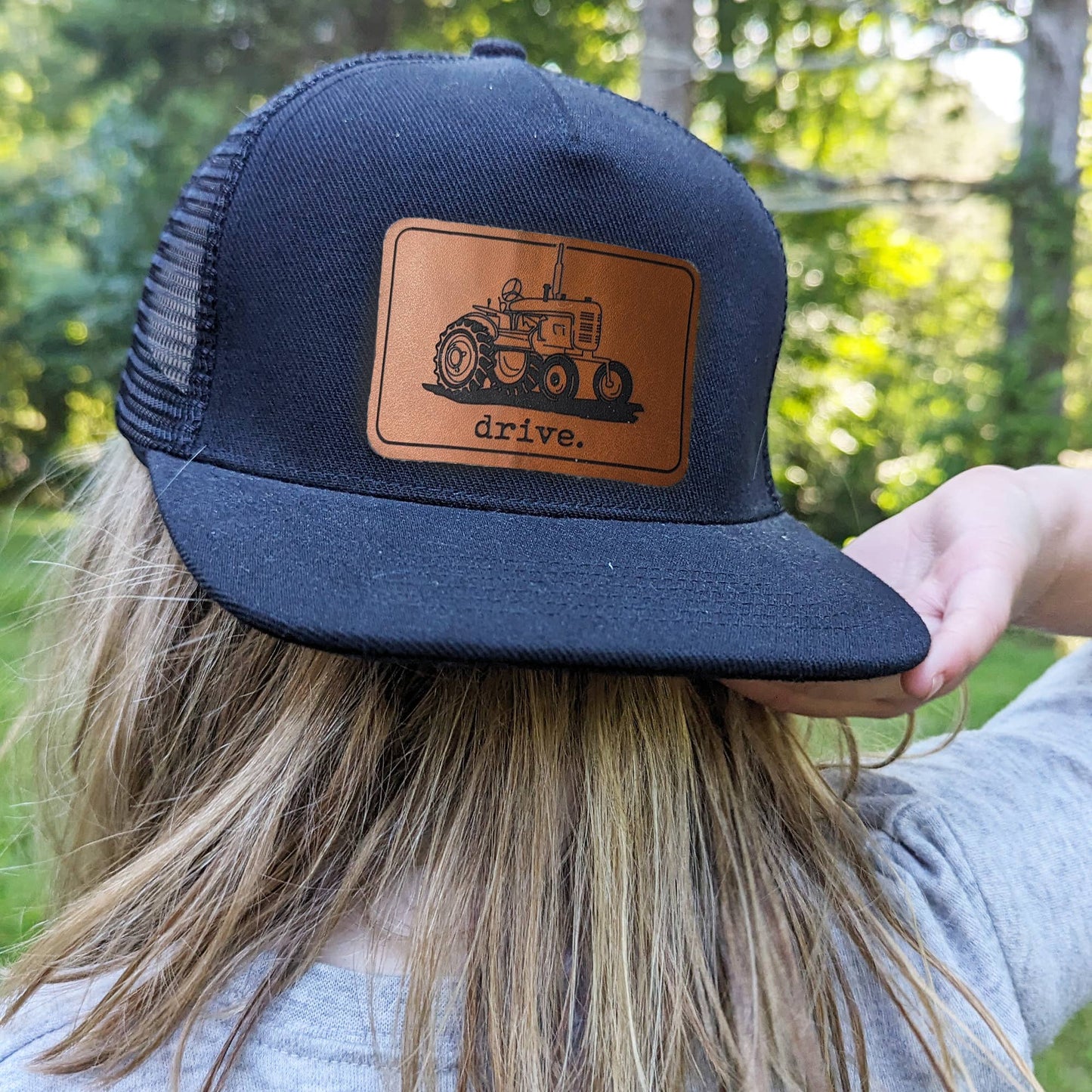 Drive Tractor Country Western Trucker Hat Gift for boys: Green