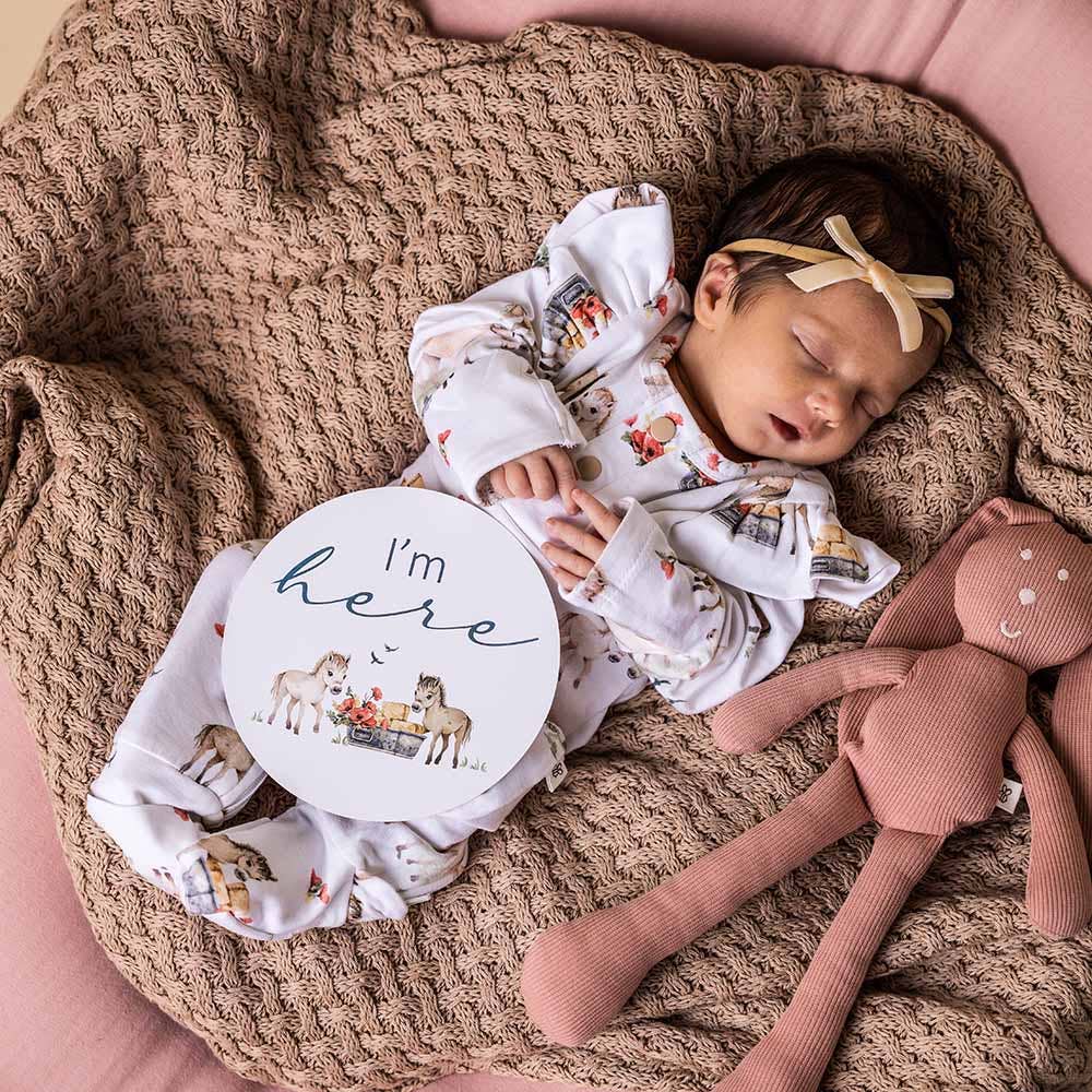 Pony Pals Organic Growsuit: 0-3 Months (000)