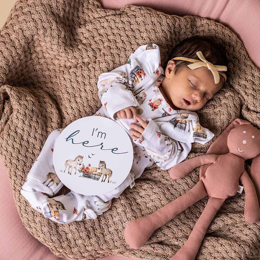 Pony Pals Organic Growsuit: 0-3 Months (000)