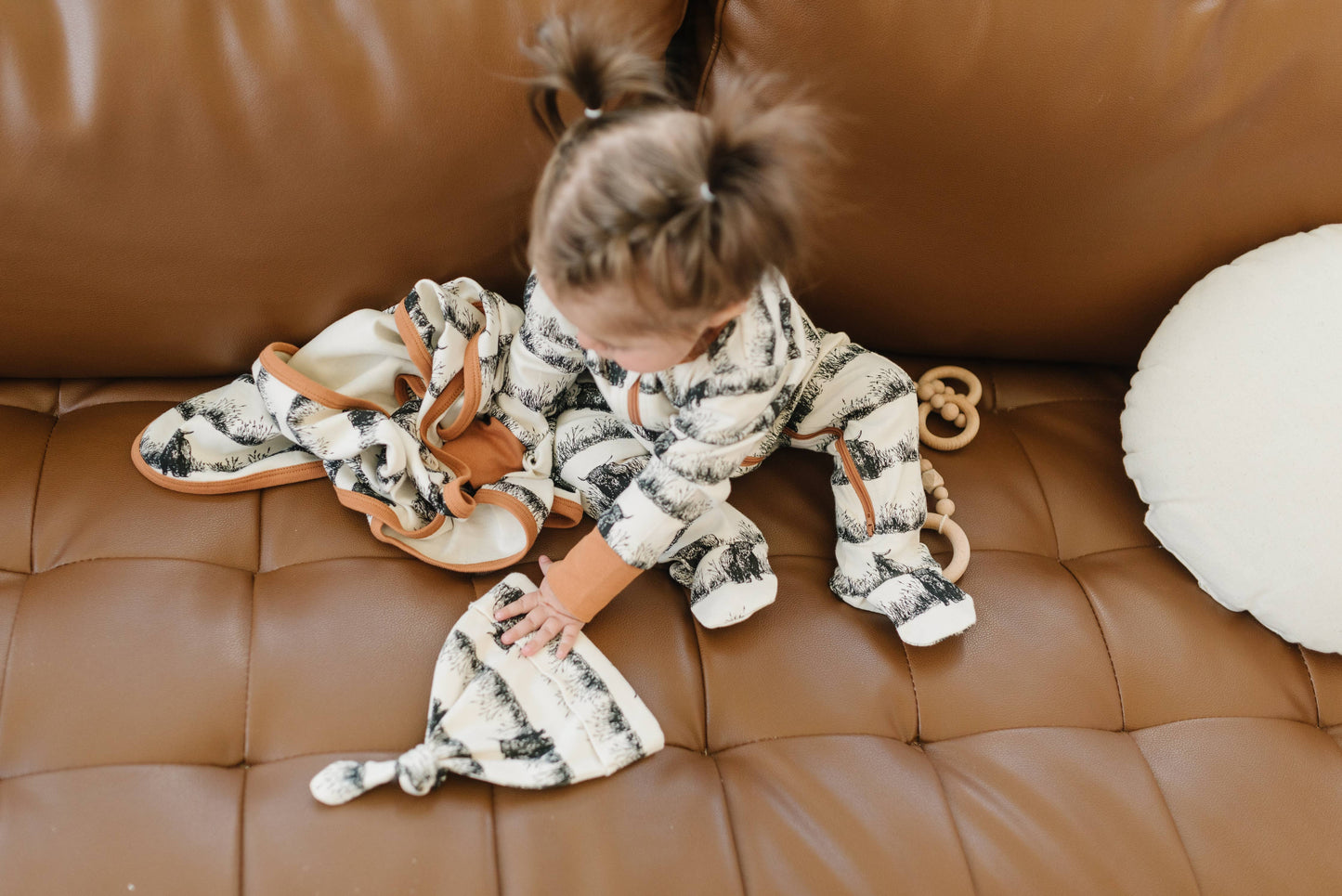 Organic Cotton Blanket - Highland Cow: Default