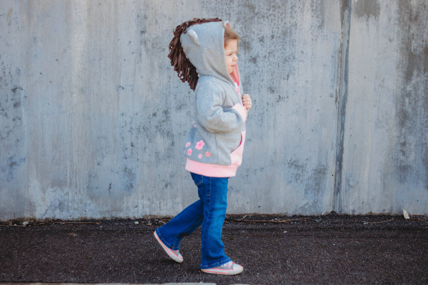 Pink Horse 3D Hoodie Toddler and Kids Western: 2T